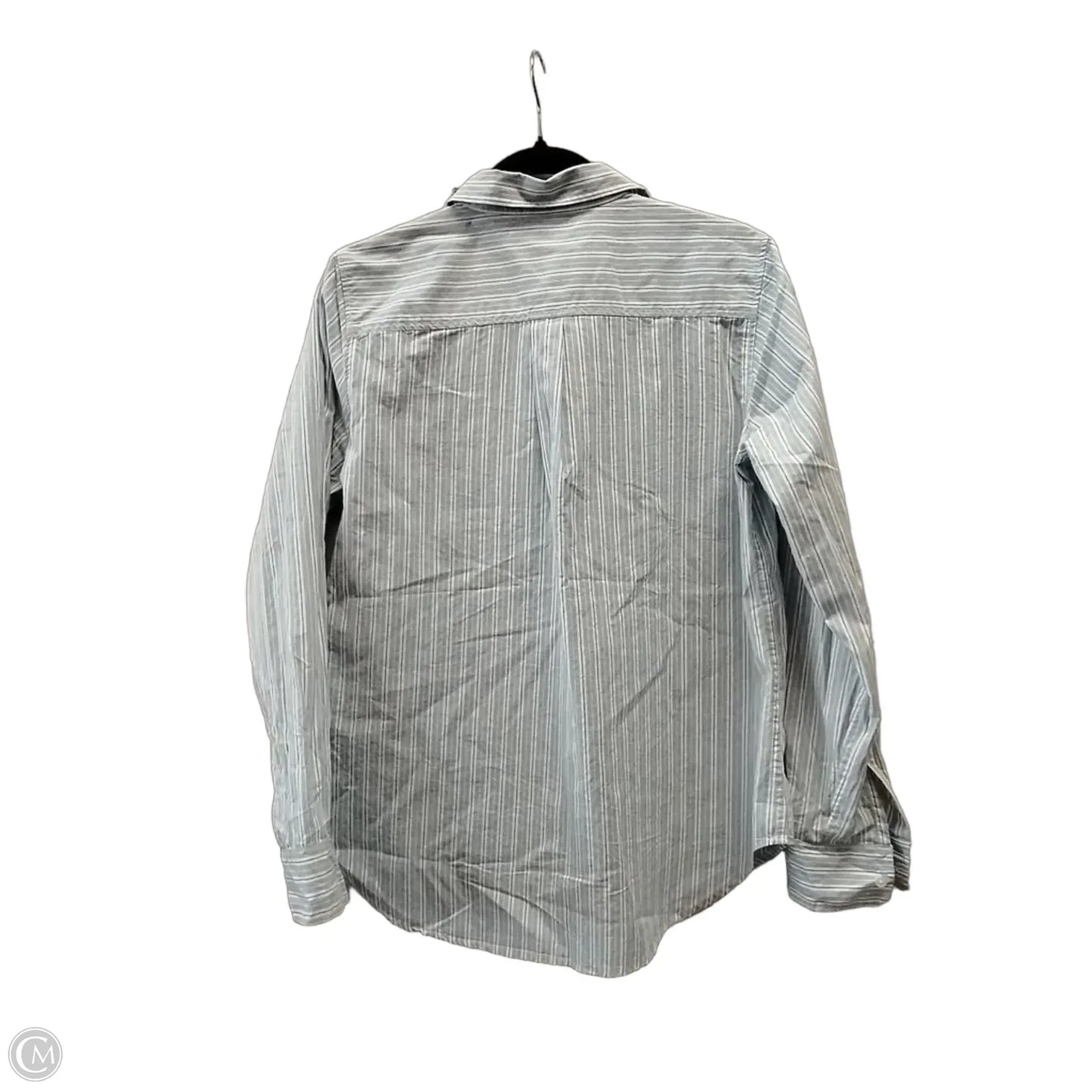 Blouse Long Sleeve By Gap In Striped Pattern, Size: S