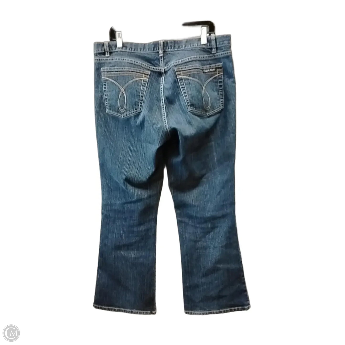Jeans Flared By Calvin Klein In Blue, Size: 16