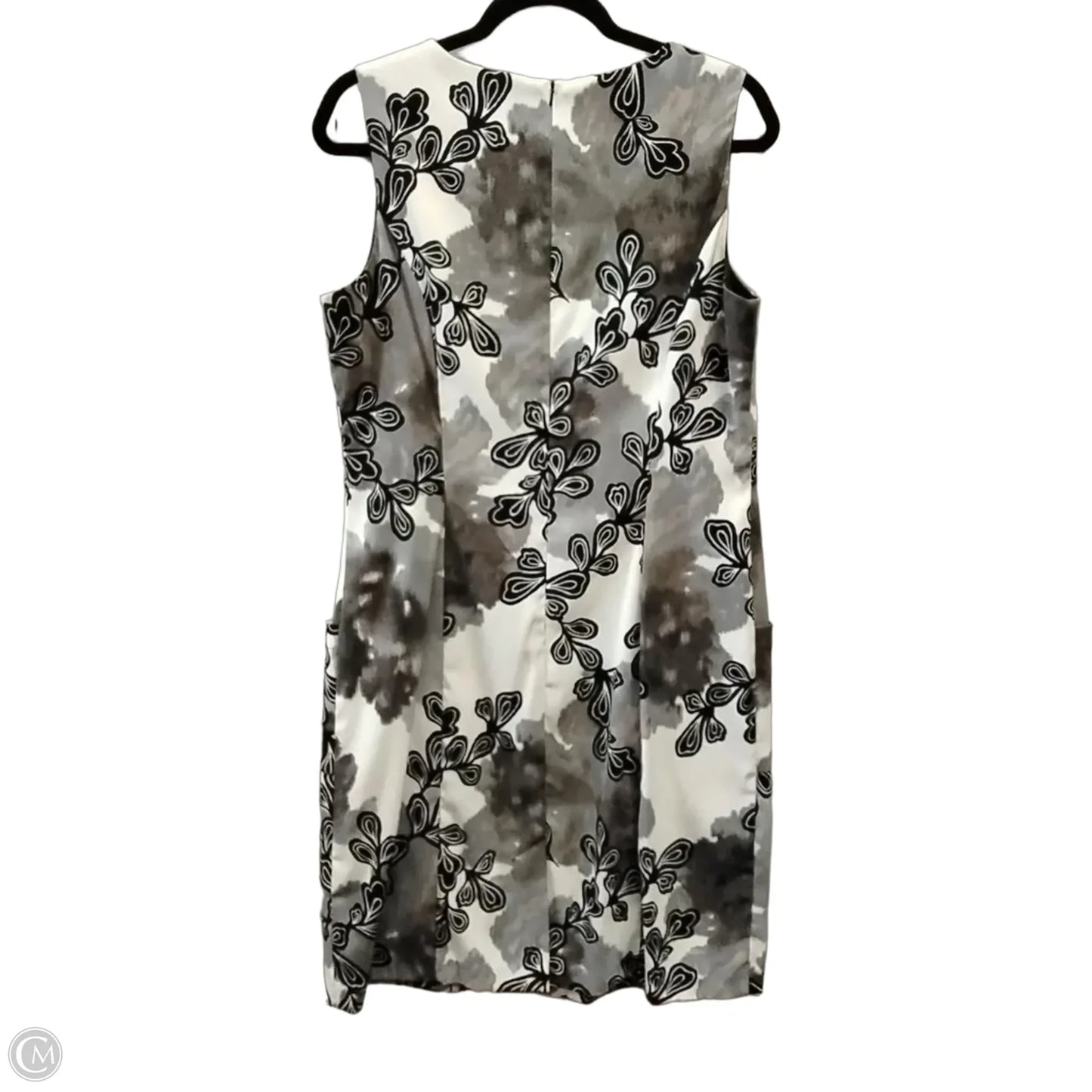 Dress Party Midi By Dressbarn In Black & White, Size: 16