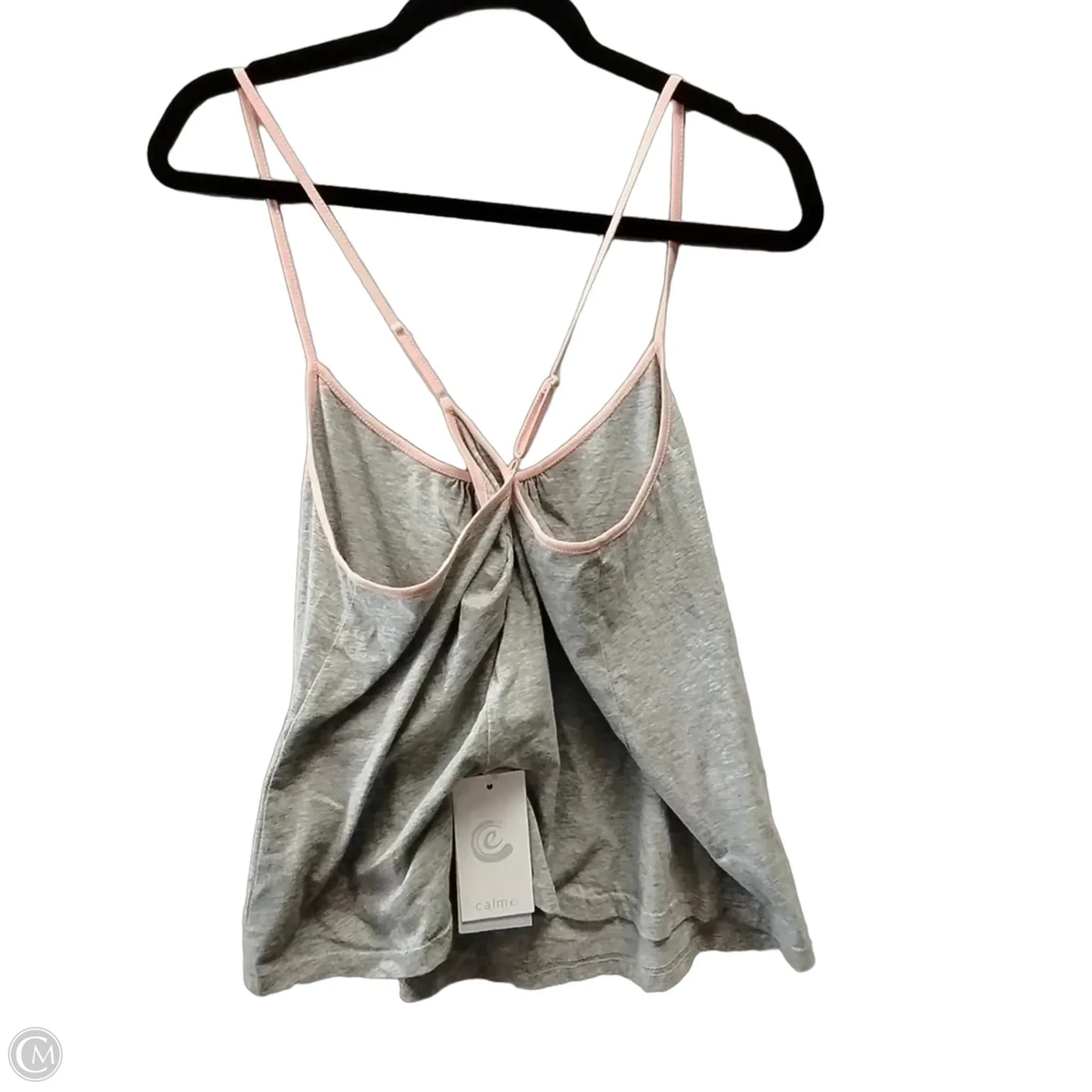 Tank Top By Clothes Mentor In Grey & Pink, Size: M