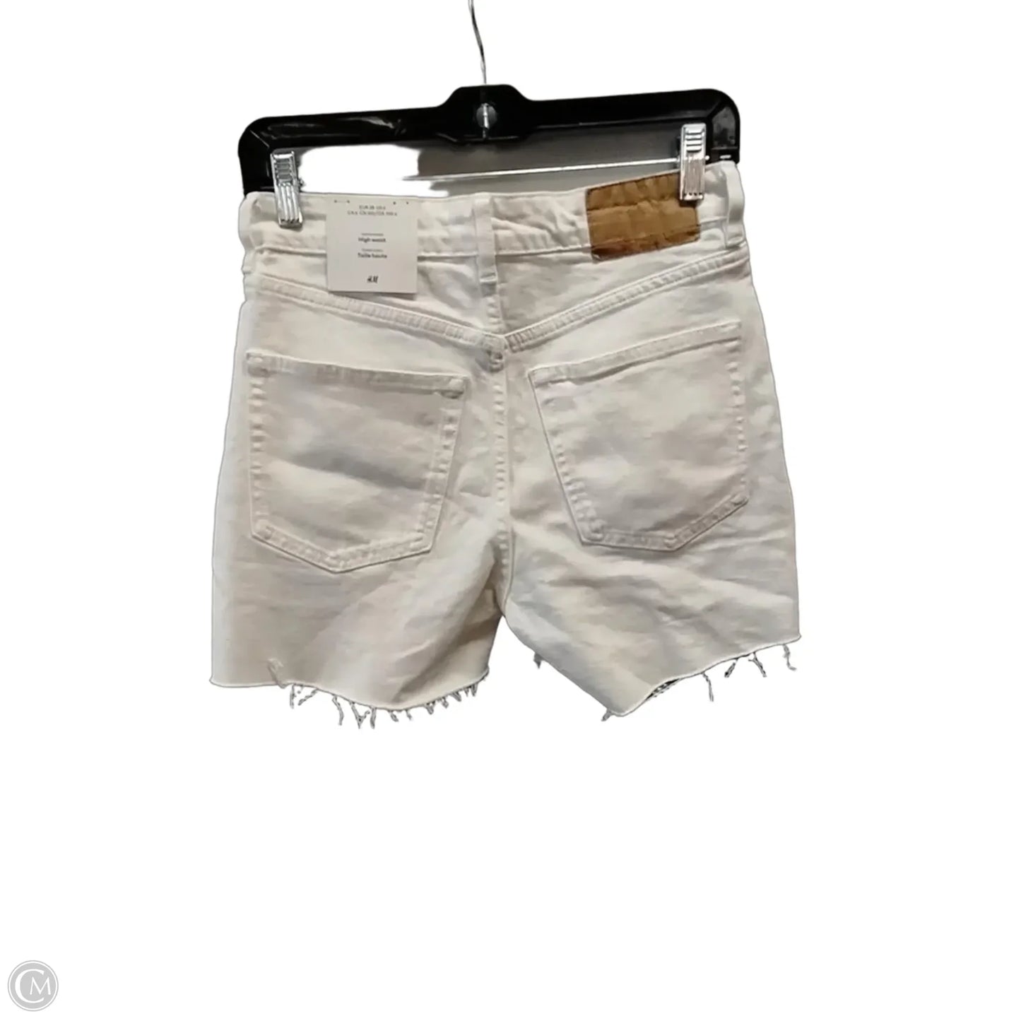 Shorts By H&m In White Denim, Size: 6