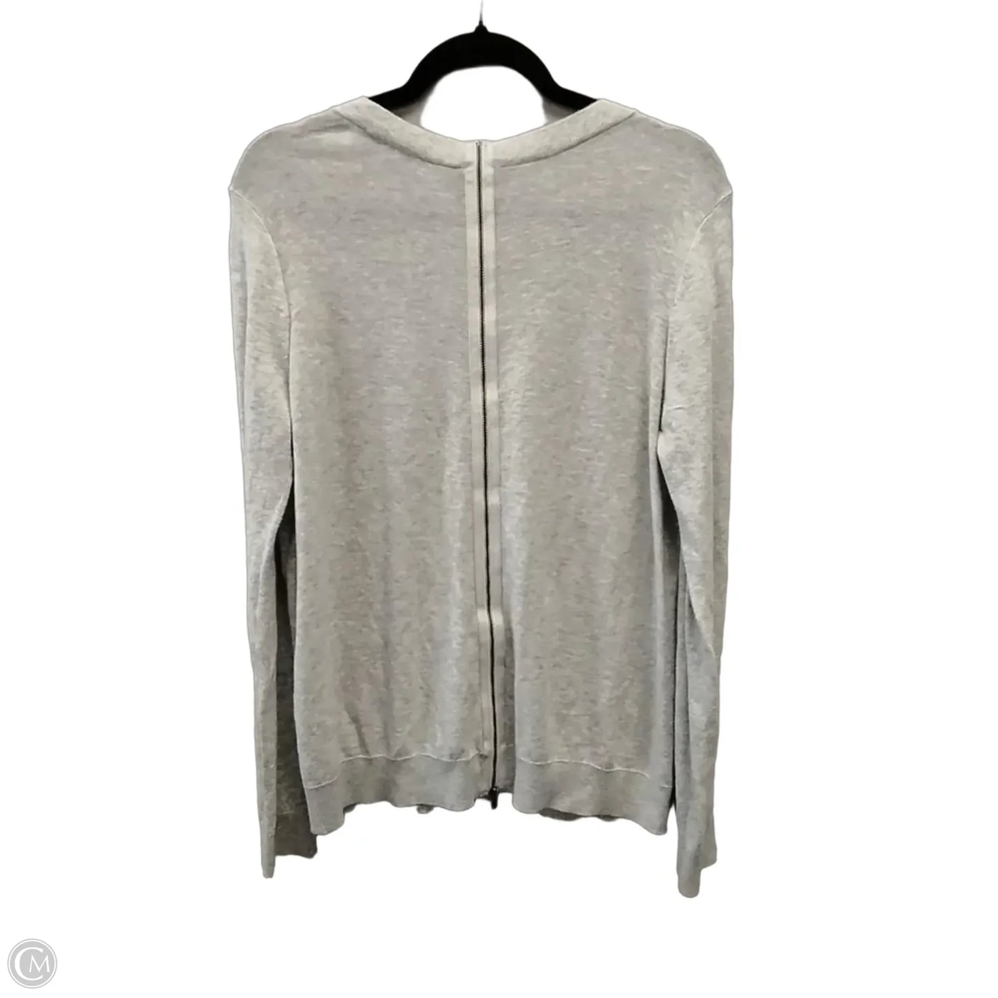 Sweater Cardigan By Cabi In Grey, Size: M