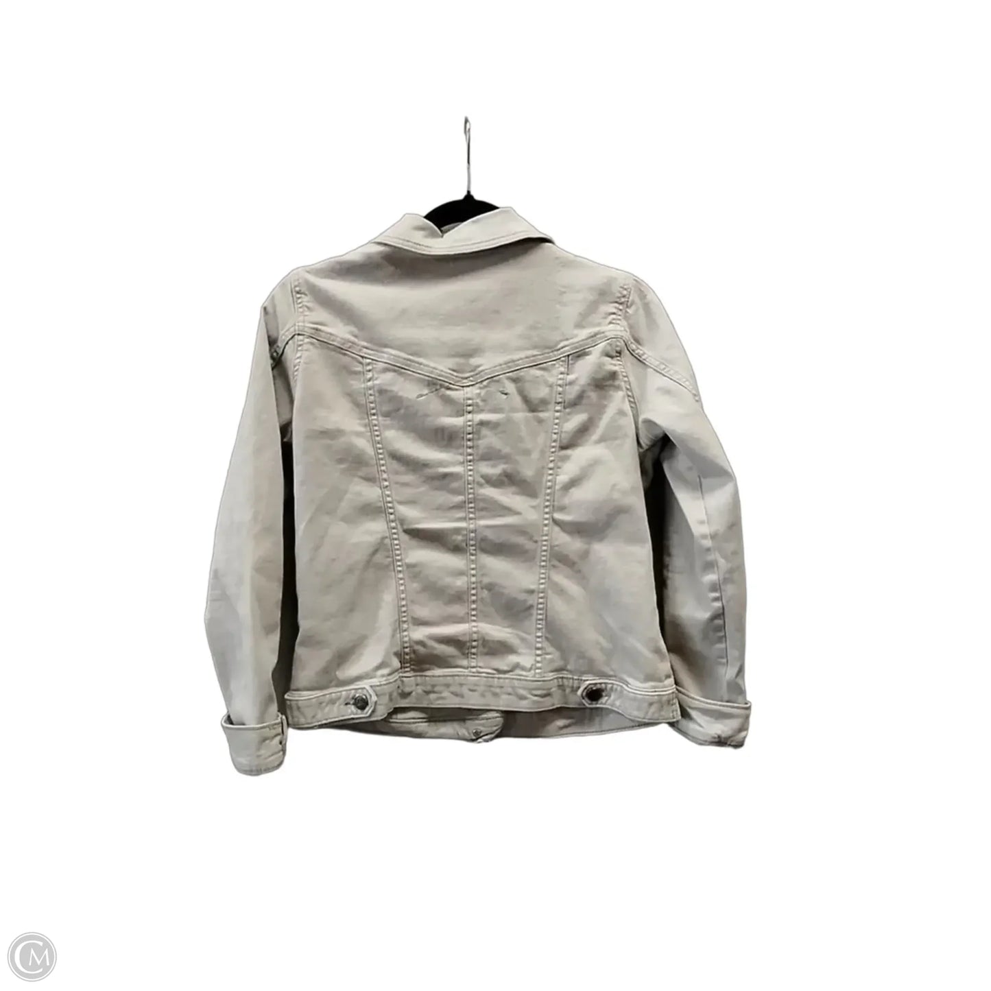 Jacket Denim By Lee In Grey, Size: M