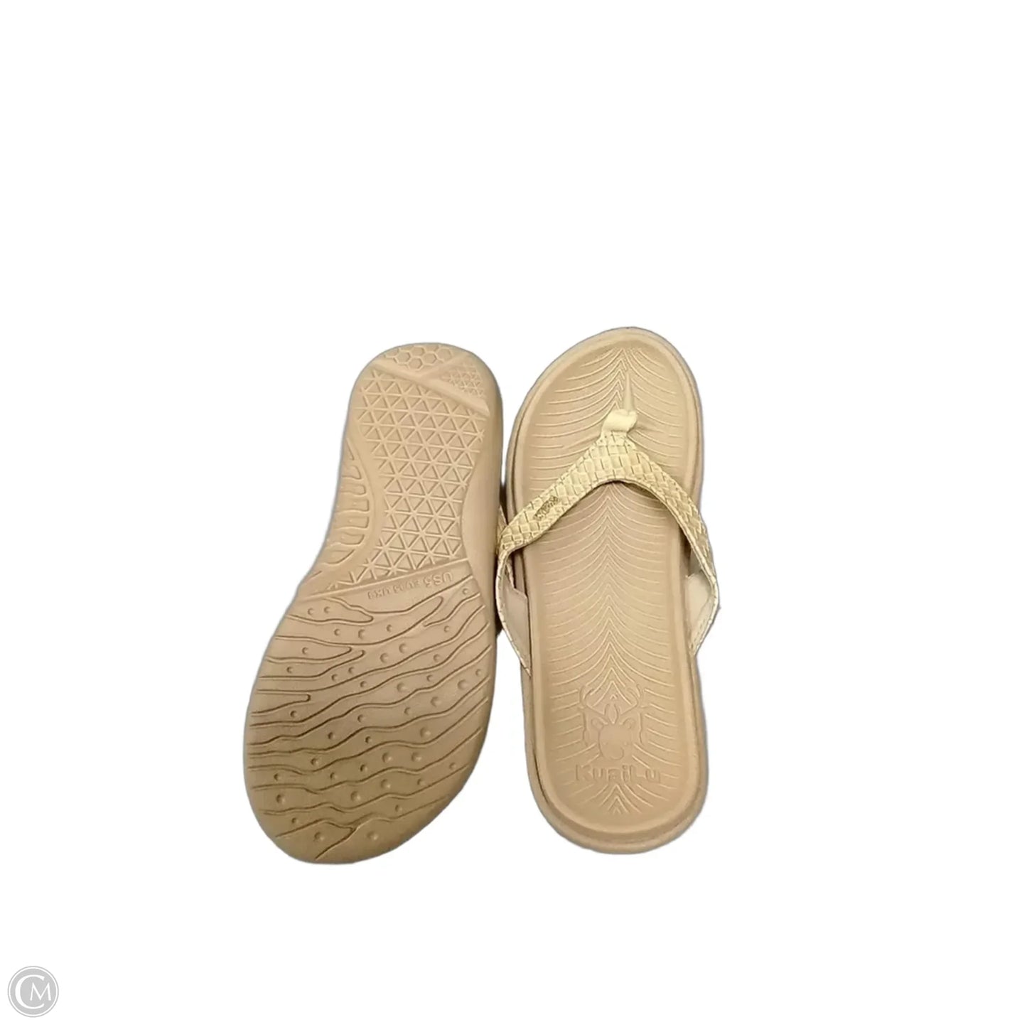 Sandals Flip Flops By Clothes Mentor In Tan, Size: 6