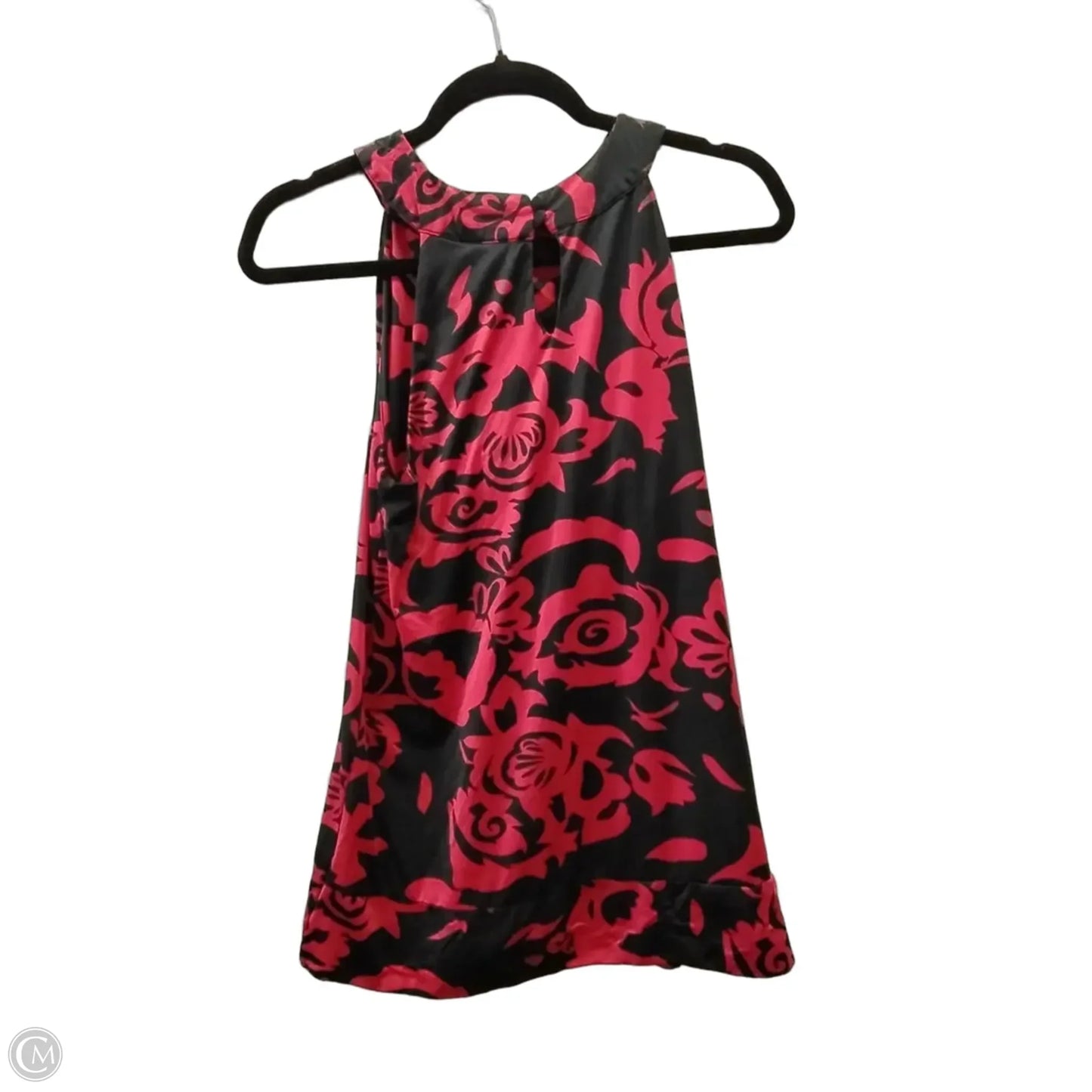 Blouse Sleeveless By Inc In Black & Red, Size: L