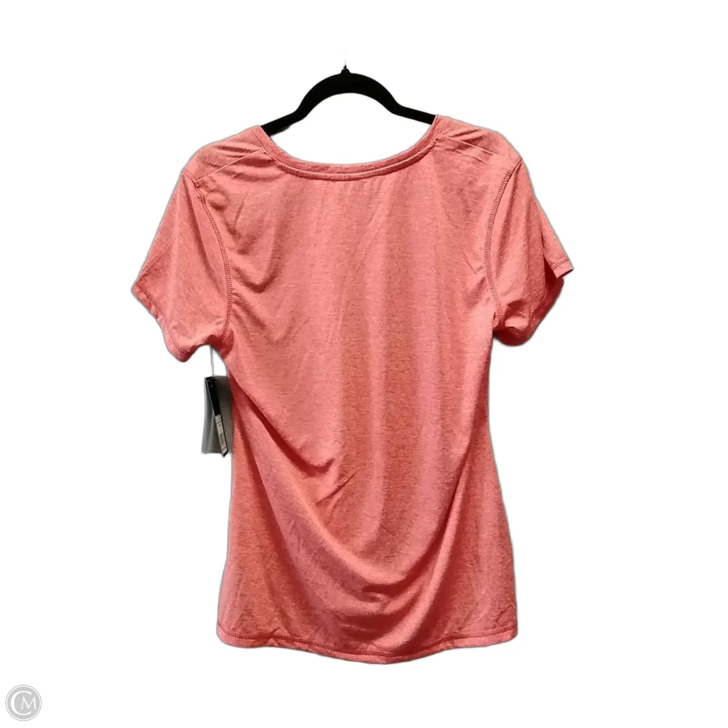 Athletic Top Short Sleeve By Adidas In Orange, Size: L