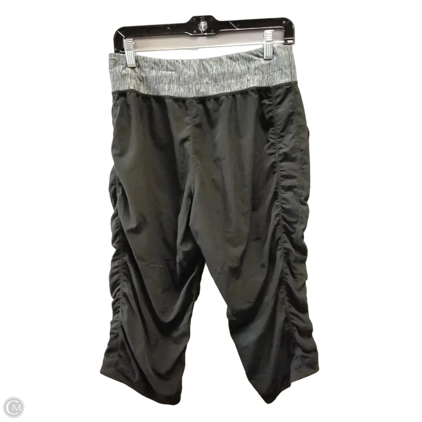 Athletic Capris By Lukka In Black & Grey, Size: M