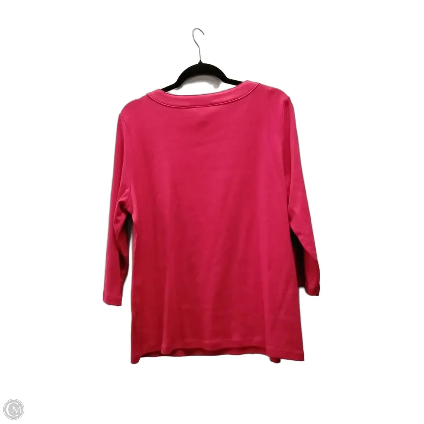 Top Long Sleeve By Karen Scott In Red, Size: Xl