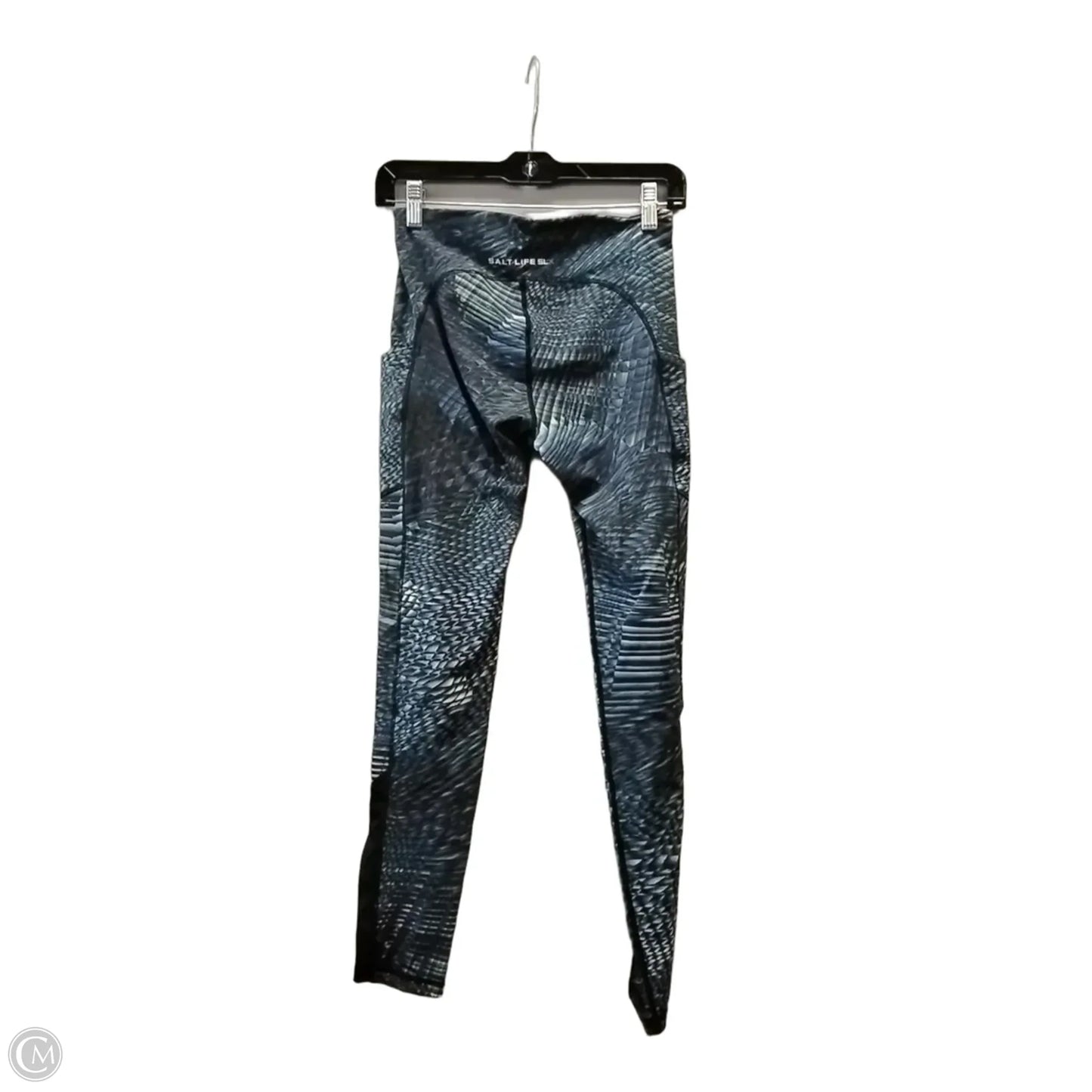 Athletic Leggings By Salt Life In Blue, Size: M