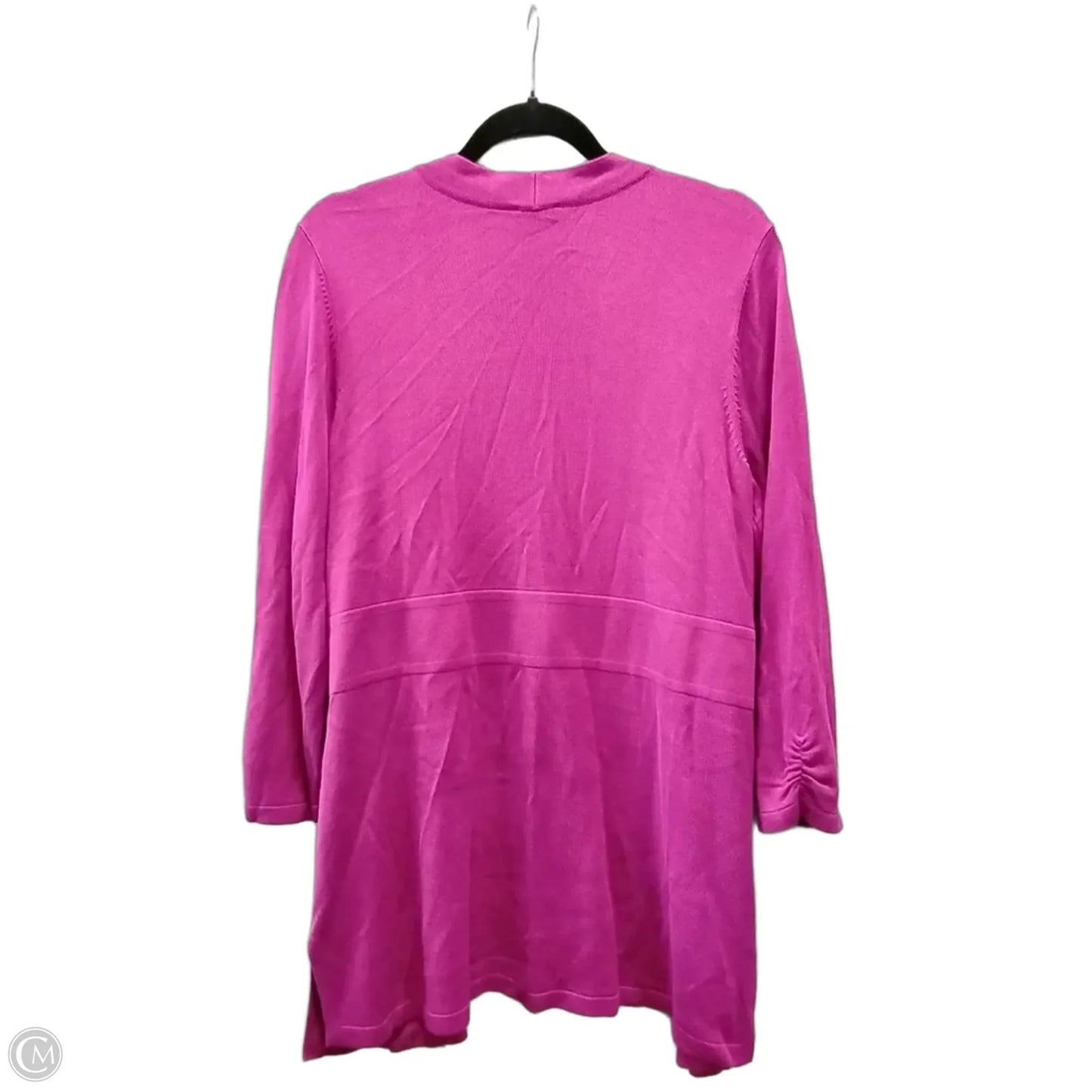 Sweater Cardigan By Chicos In Purple, Size: 12