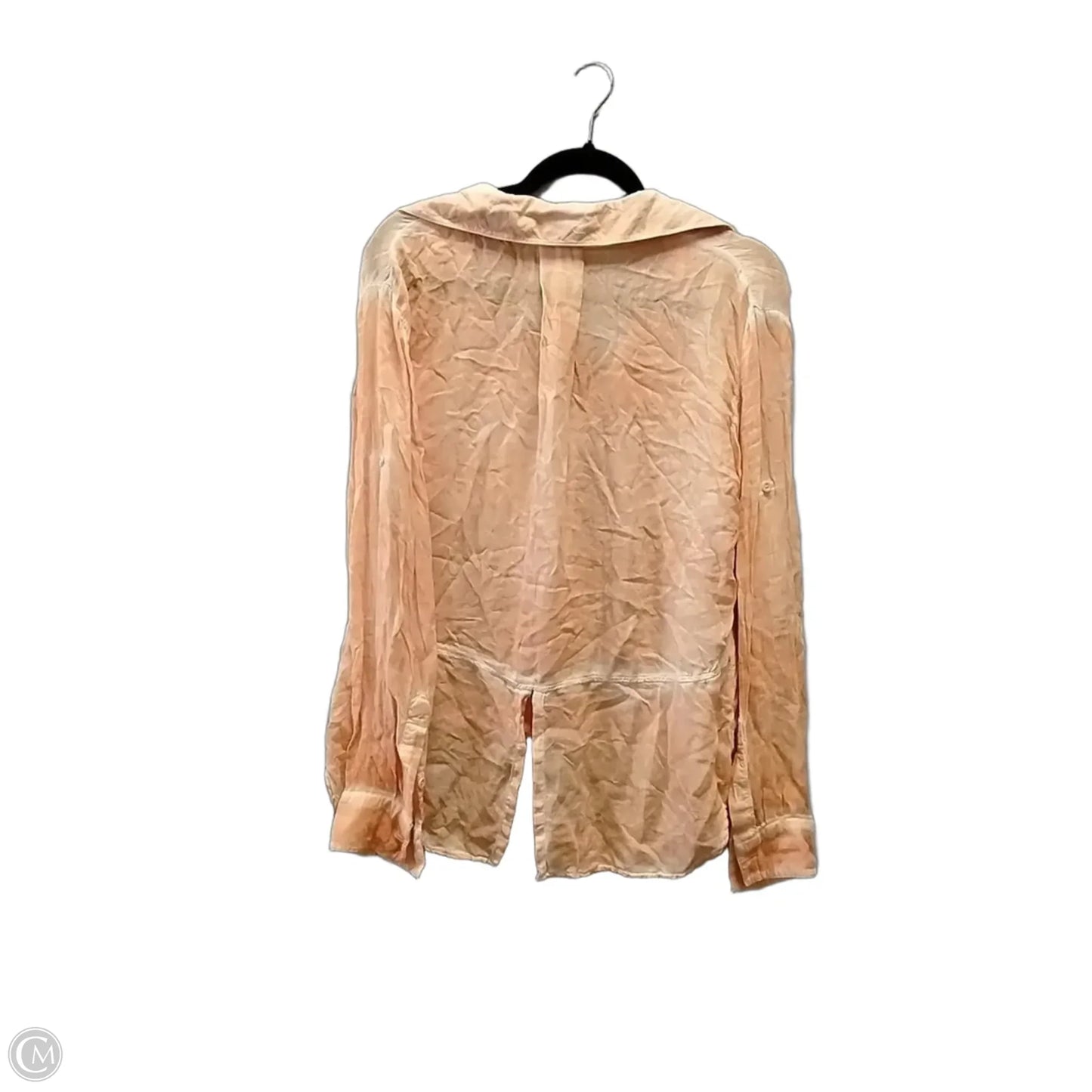 Blouse Long Sleeve By Cloth & Stone In Peach, Size: M