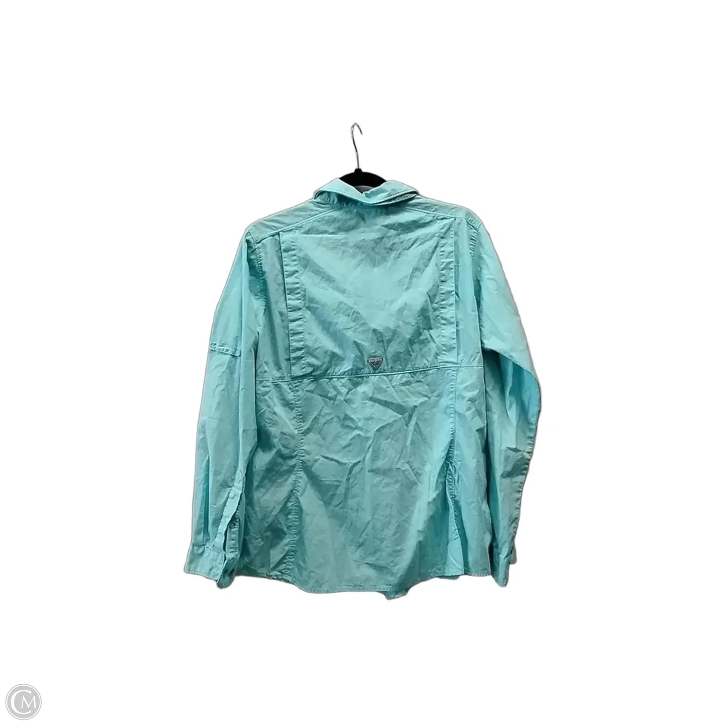 Blouse Long Sleeve By Columbia In Blue, Size: L