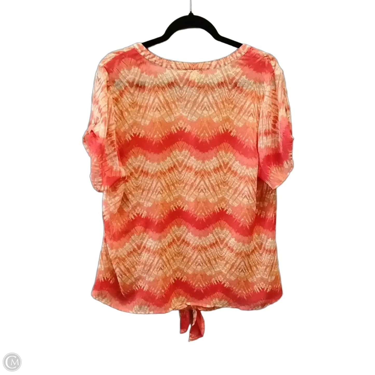 Blouse 3/4 Sleeve By Lc Lauren Conrad In Orange, Size: 1x