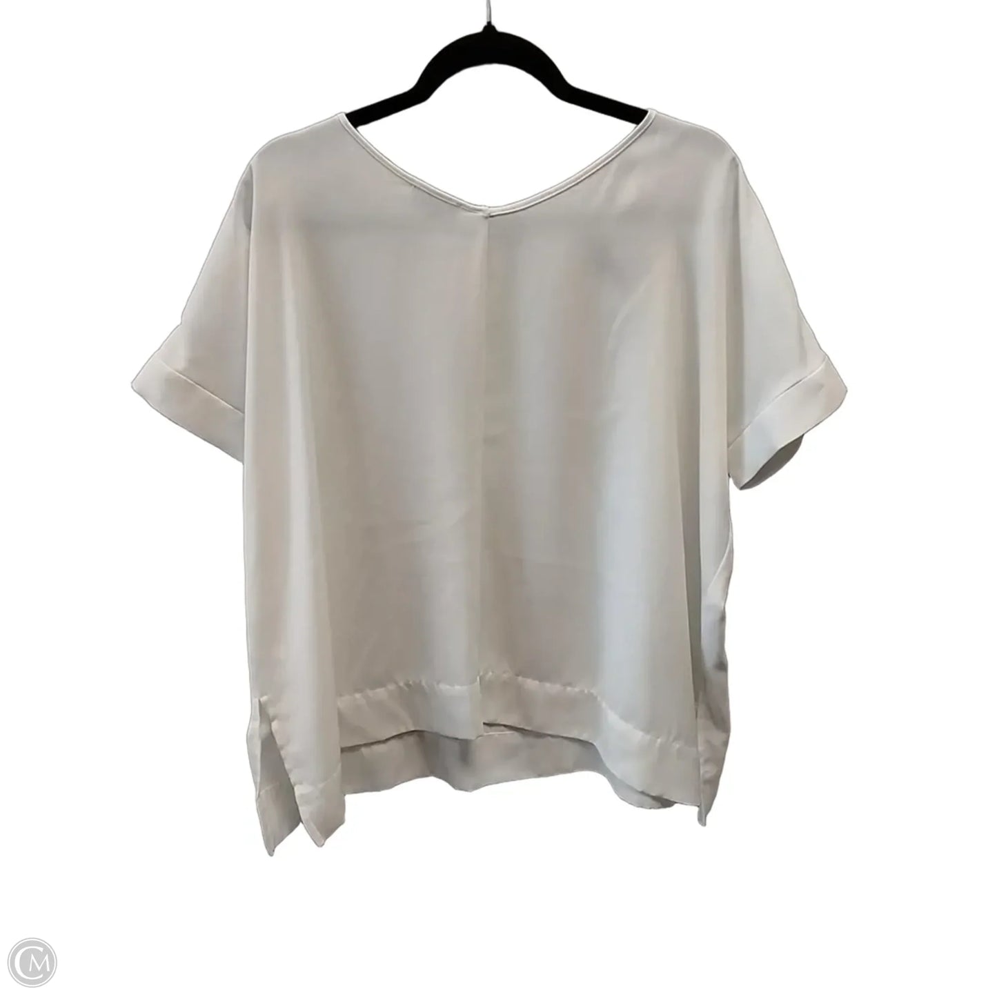 Blouse Short Sleeve By Limited In White, Size: Xs
