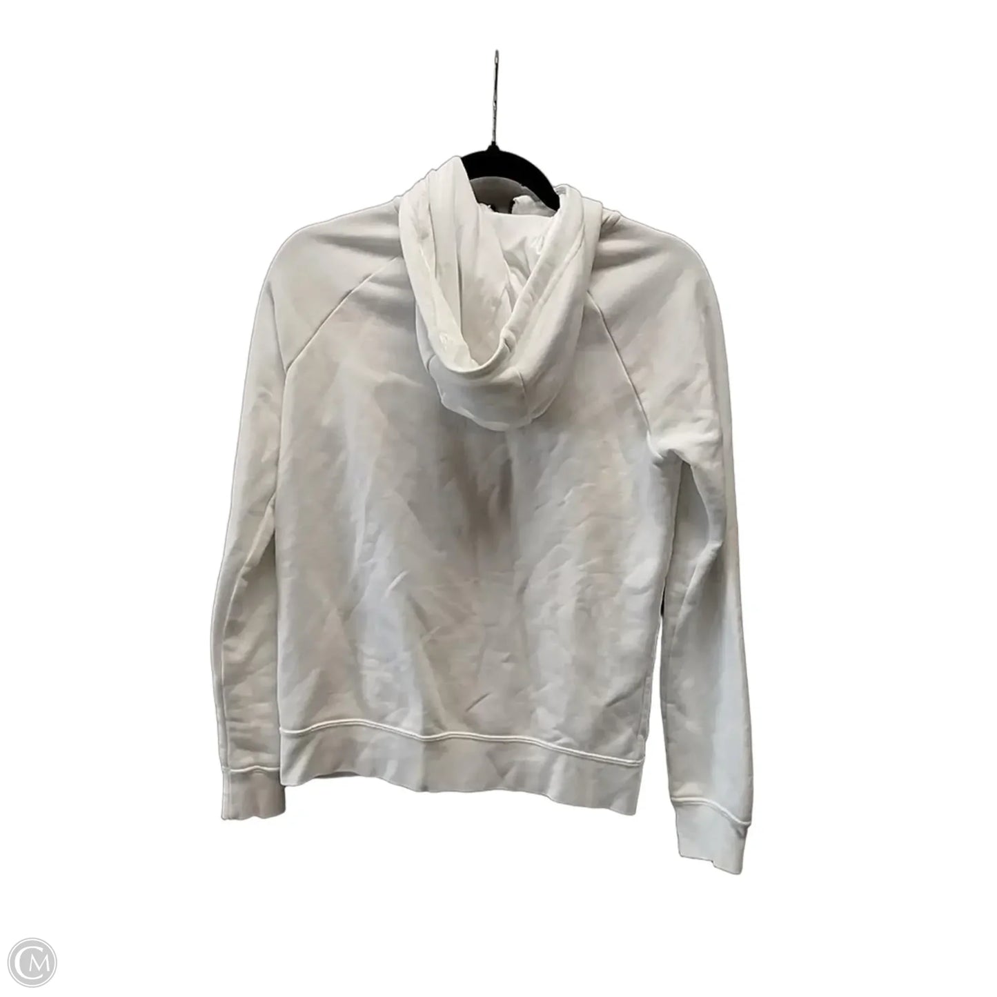 Athletic Sweatshirt Hoodie By Nike In White, Size: S