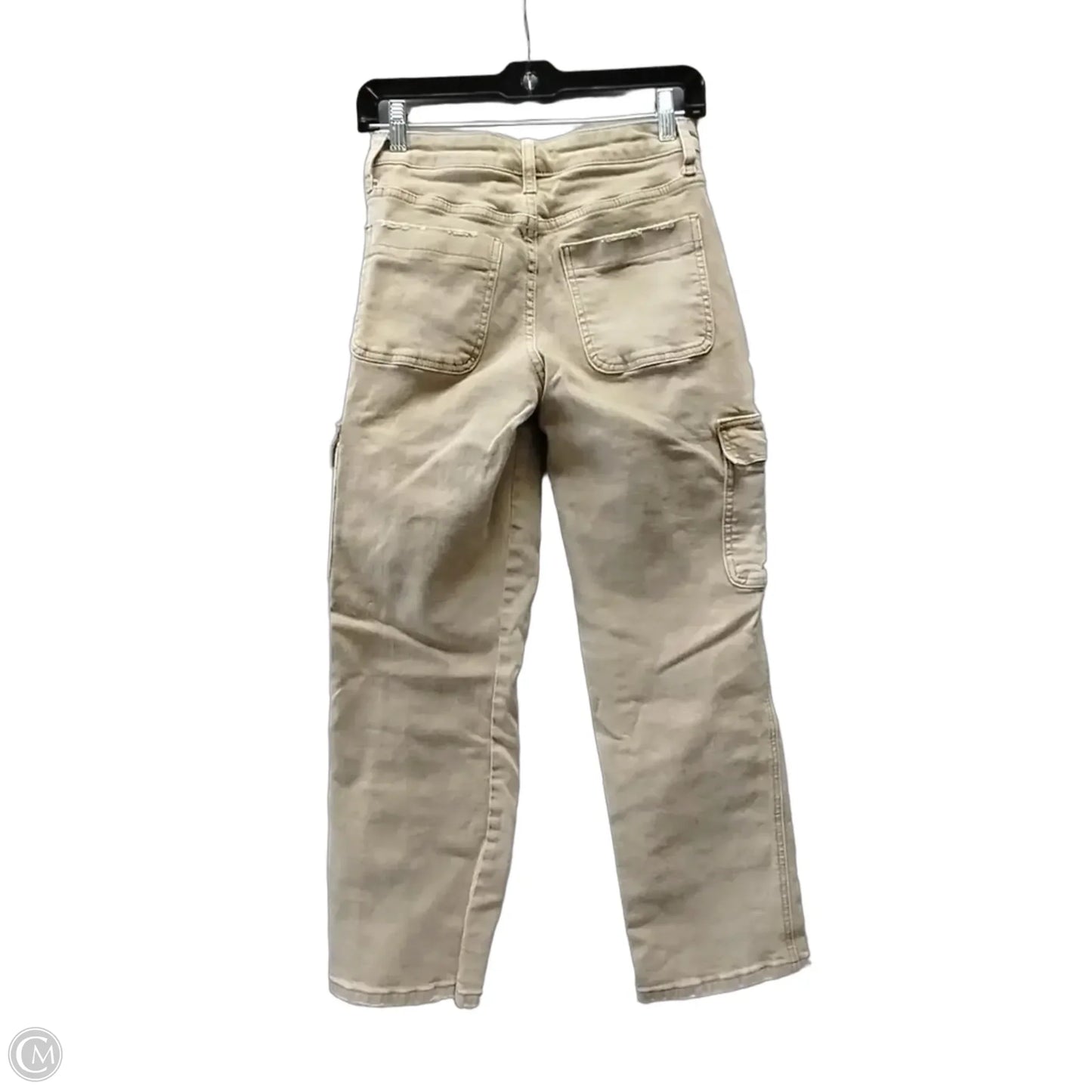 Jeans Straight By Vervet In Tan, Size: 2