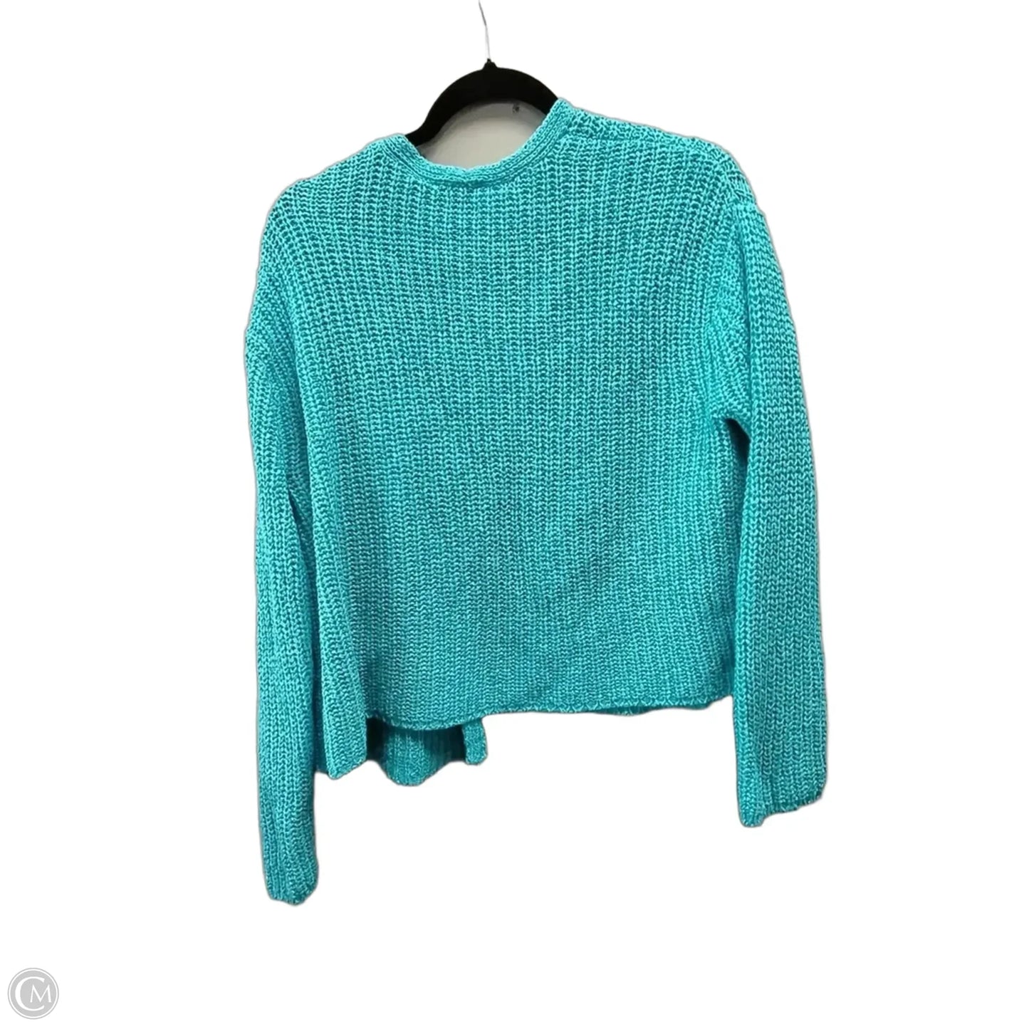 Sweater Cardigan By Talbots In Blue, Size: M