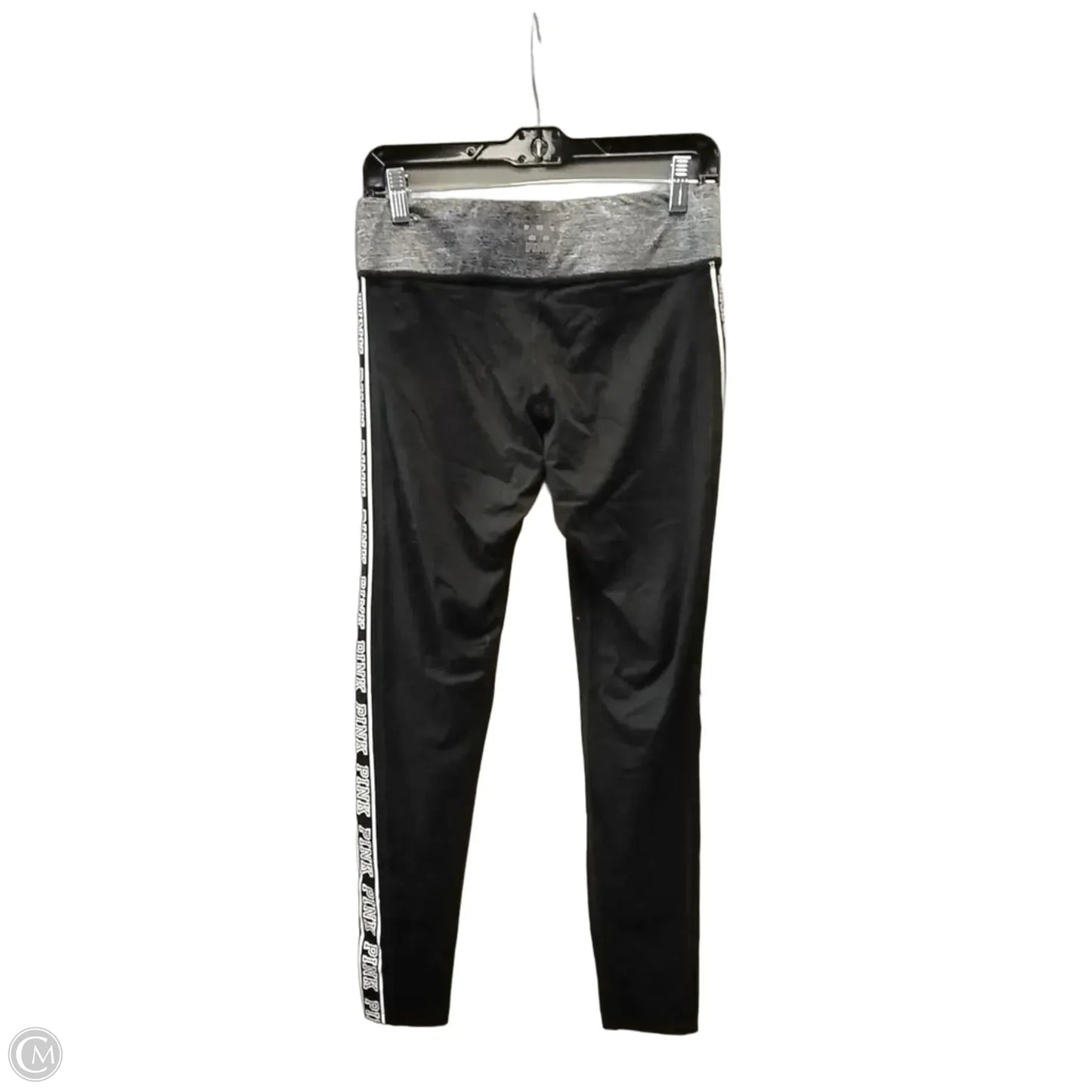 Athletic Leggings By Pink In Black & Grey, Size: M