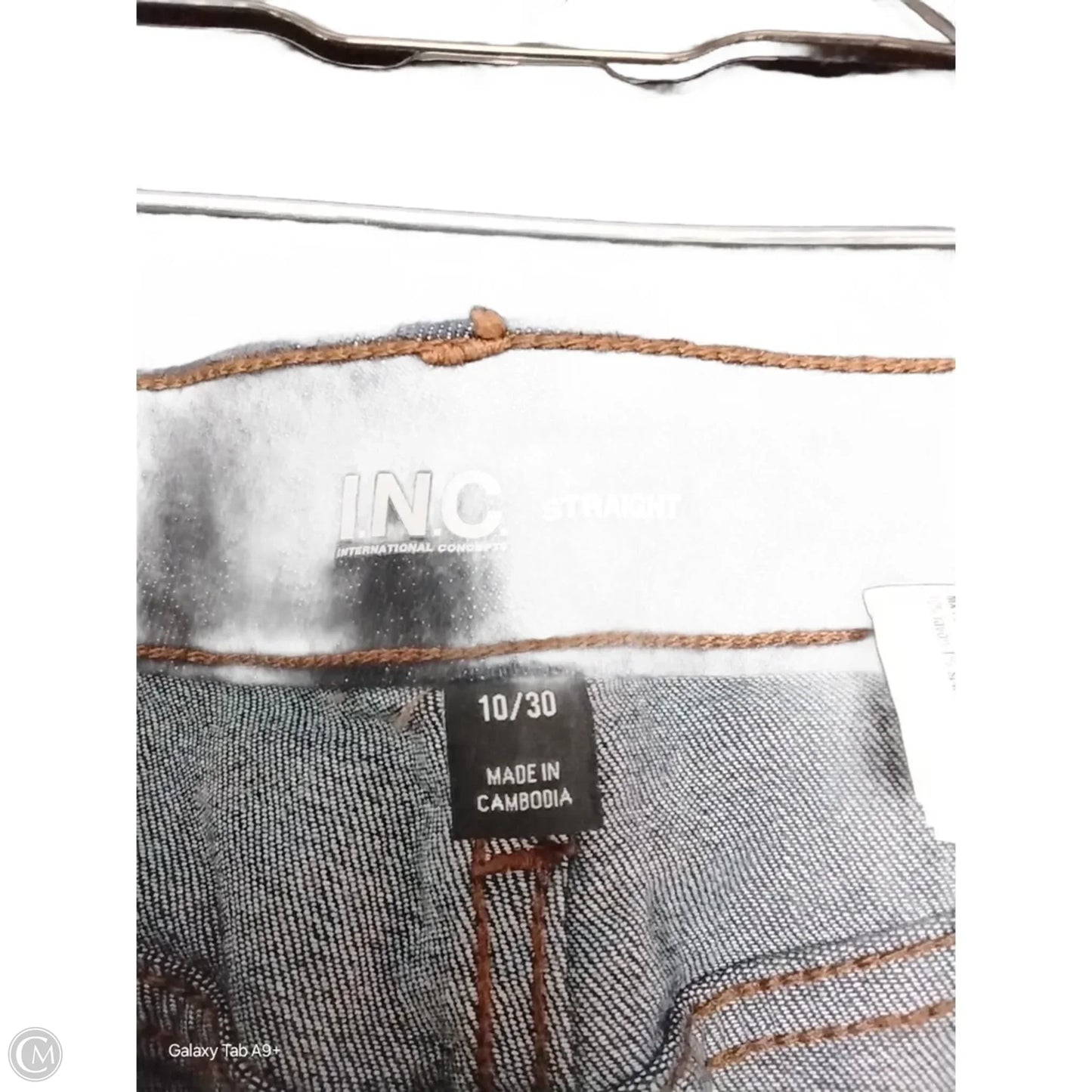 Jeans Straight By Inc In Blue, Size: 10