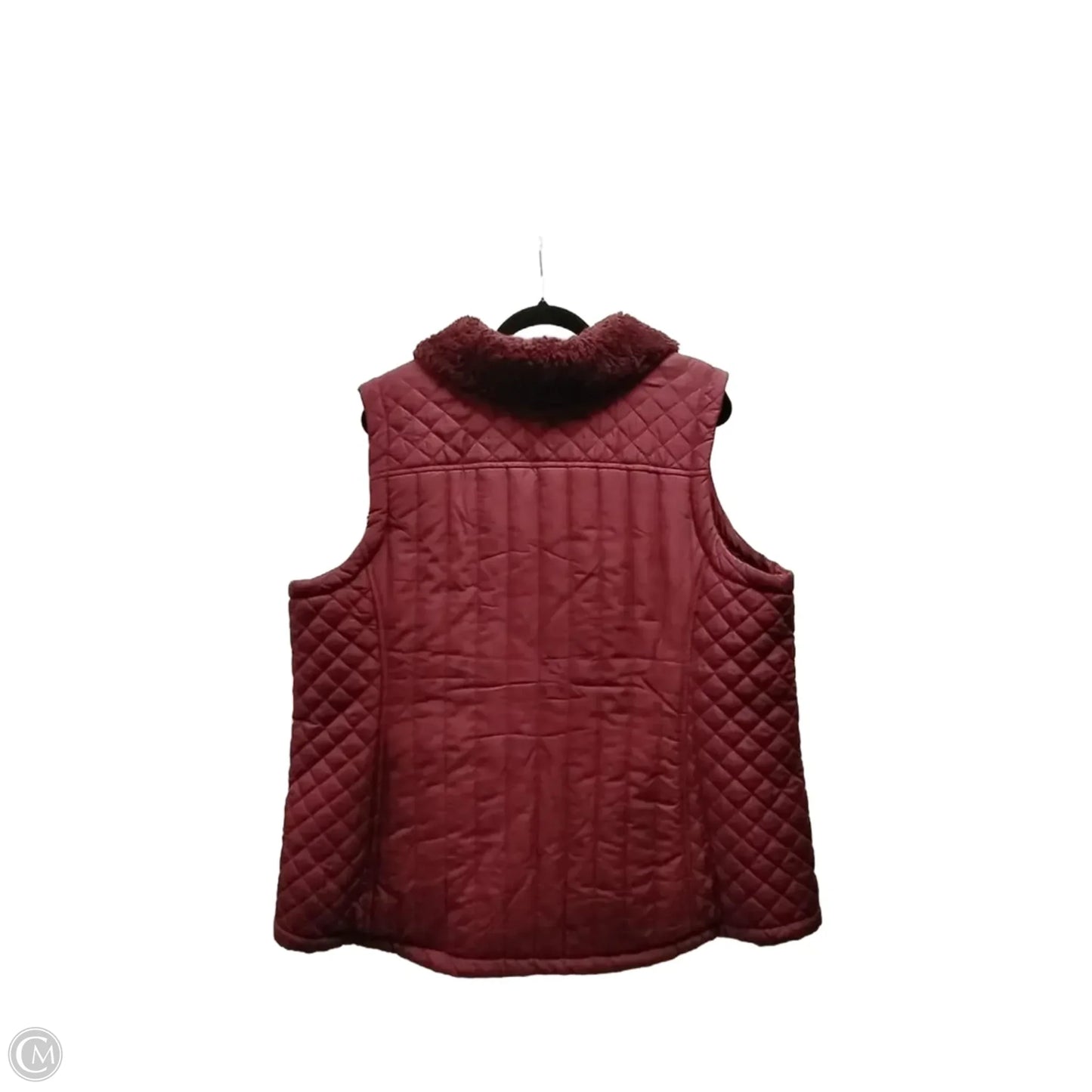 Vest Puffer & Quilted By D&co. In Purple, Size: 1x