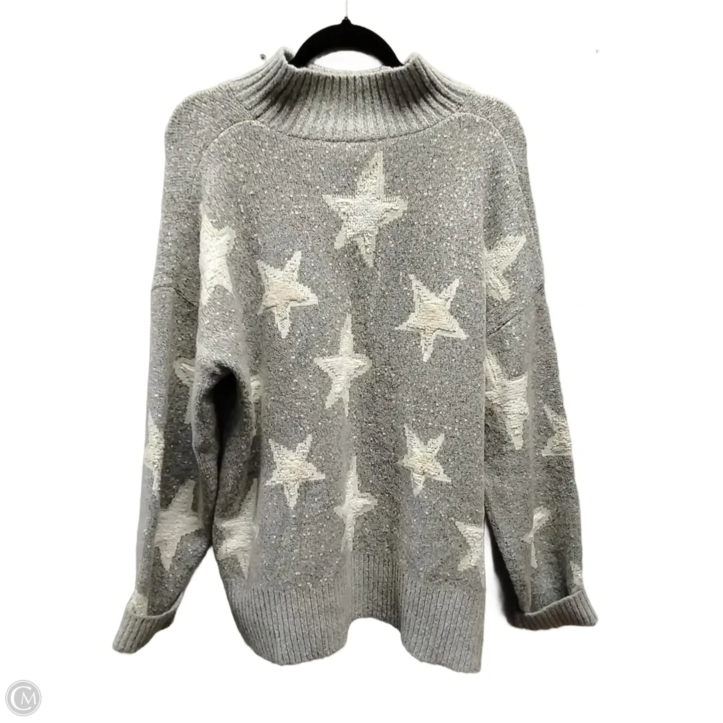 Sweater By Bobeau In Grey, Size: Xl