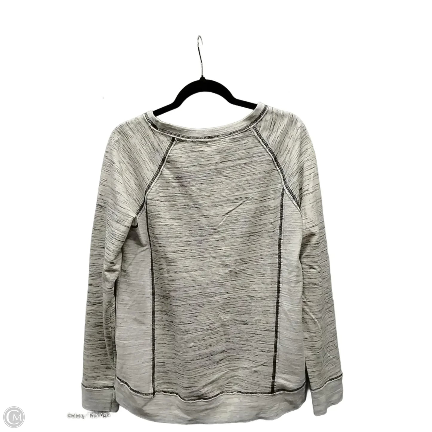 Sweatshirt Crewneck By Cato In Grey, Size: L