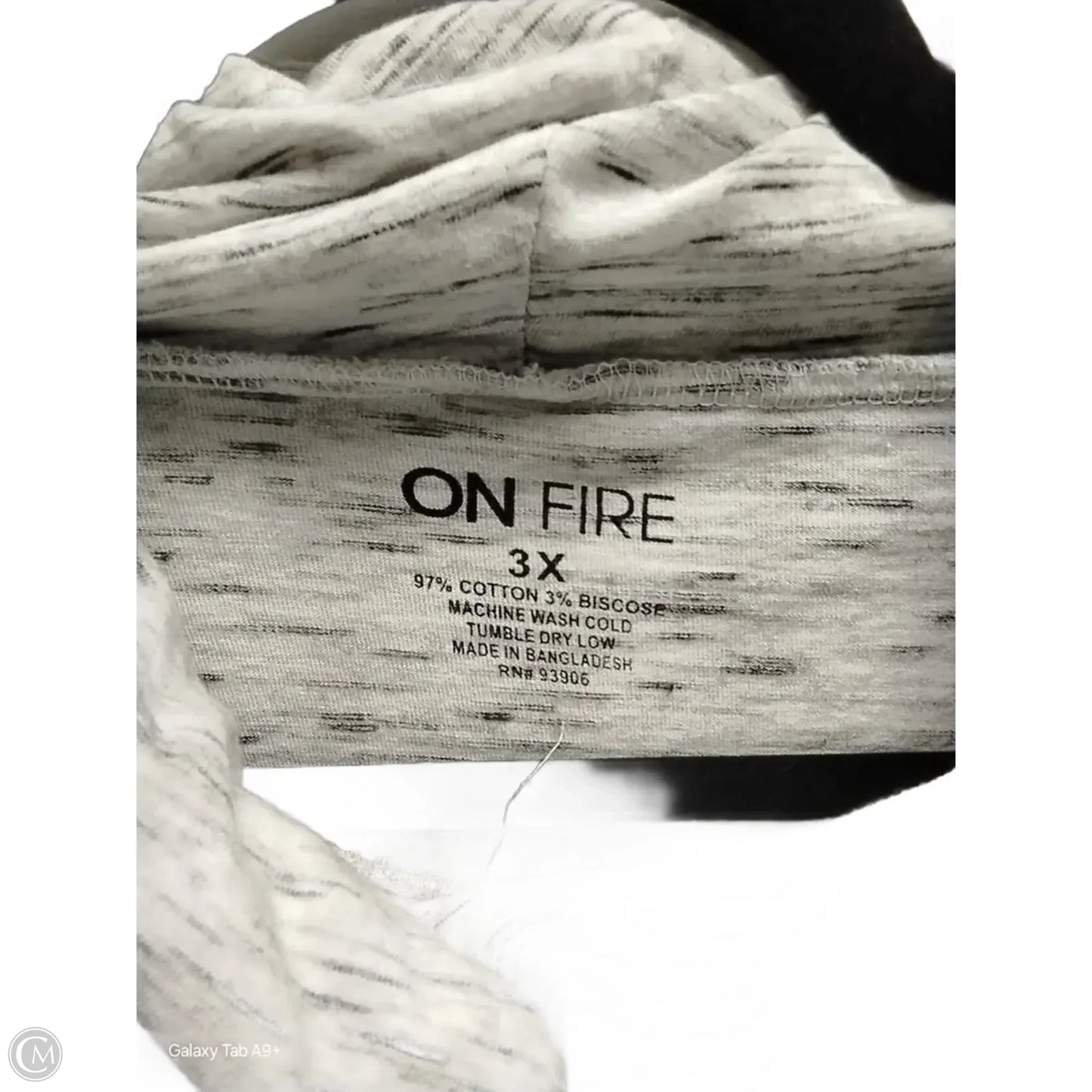 Top Long Sleeve By Clothes Mentor In Grey, Size: 3x