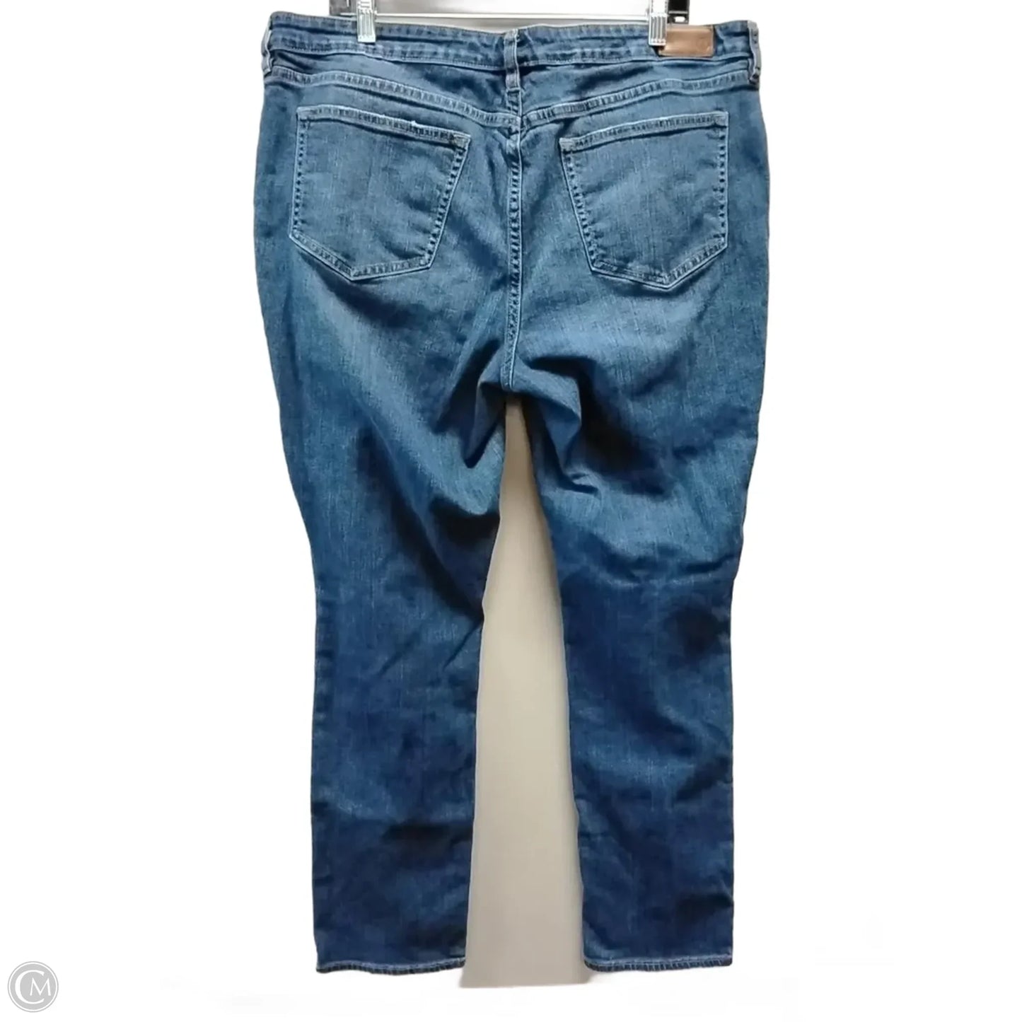 Jeans Straight By Lands End In Blue, Size: 14