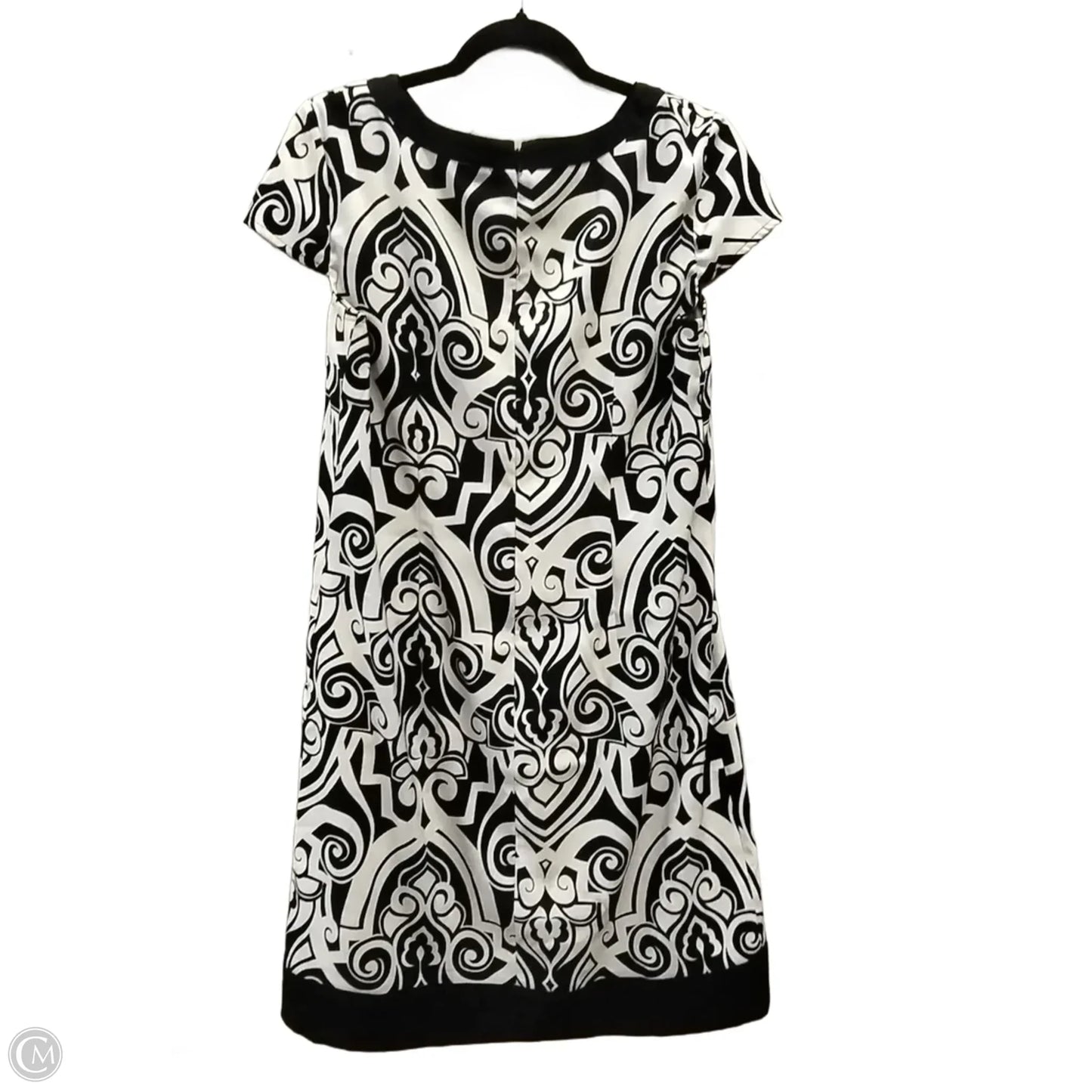 Dress Casual Midi By London Times In Black & White, Size: 12
