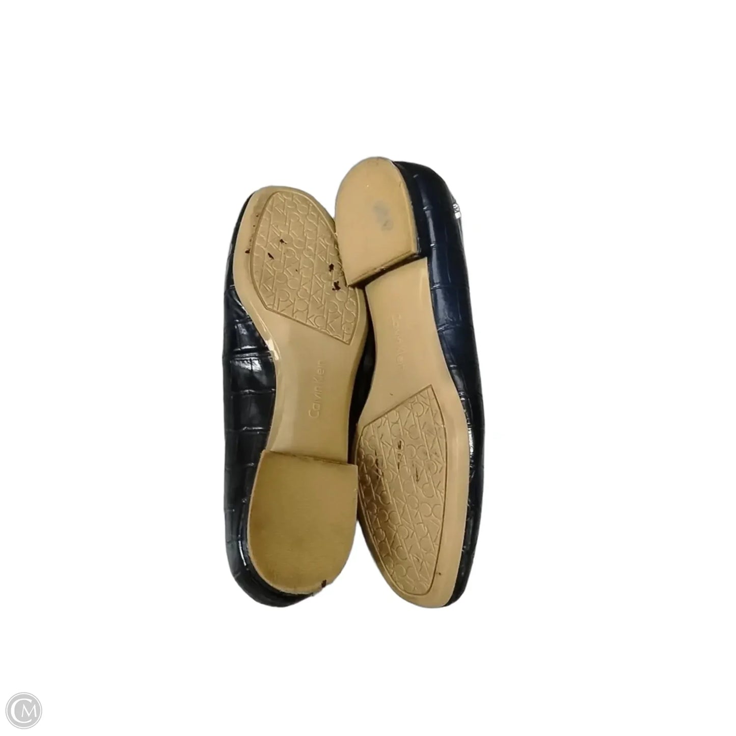 Sandals Flats By Calvin Klein In Blue, Size: 8