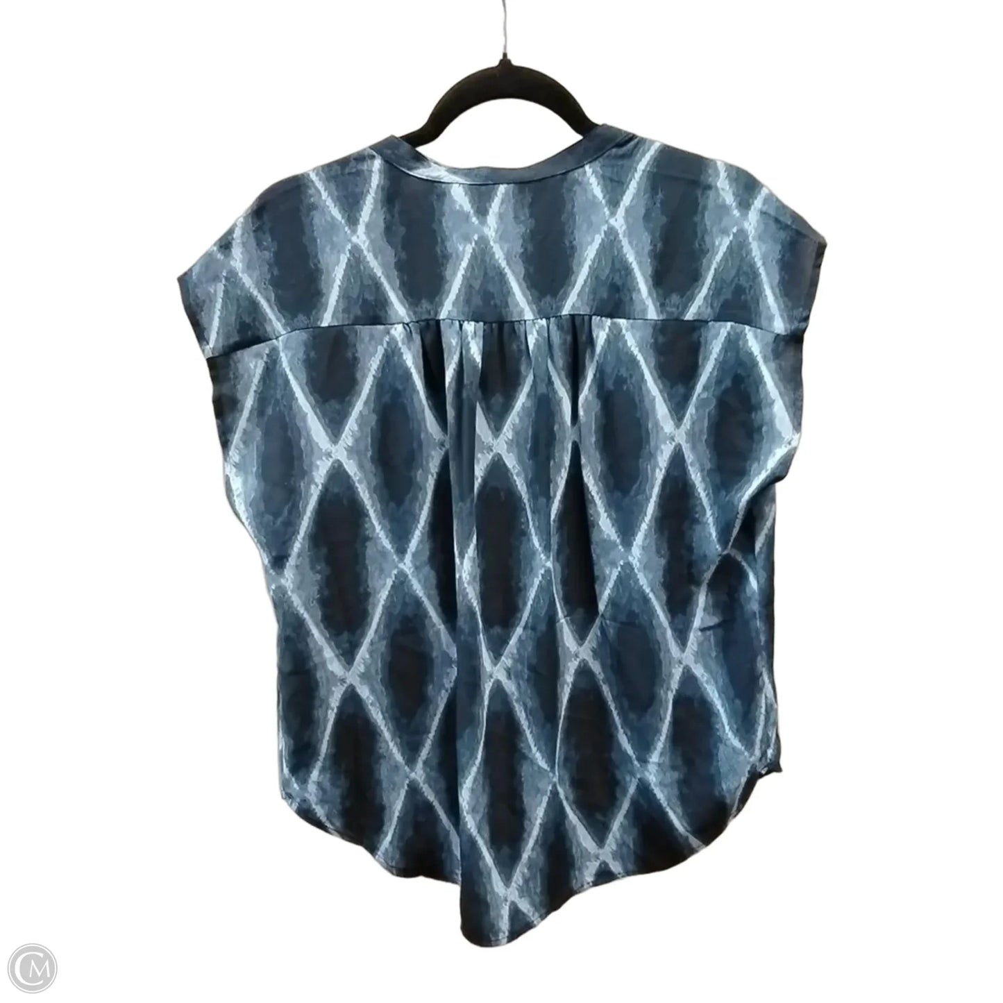 Blouse Sleeveless By Banana Republic In Blue, Size: M
