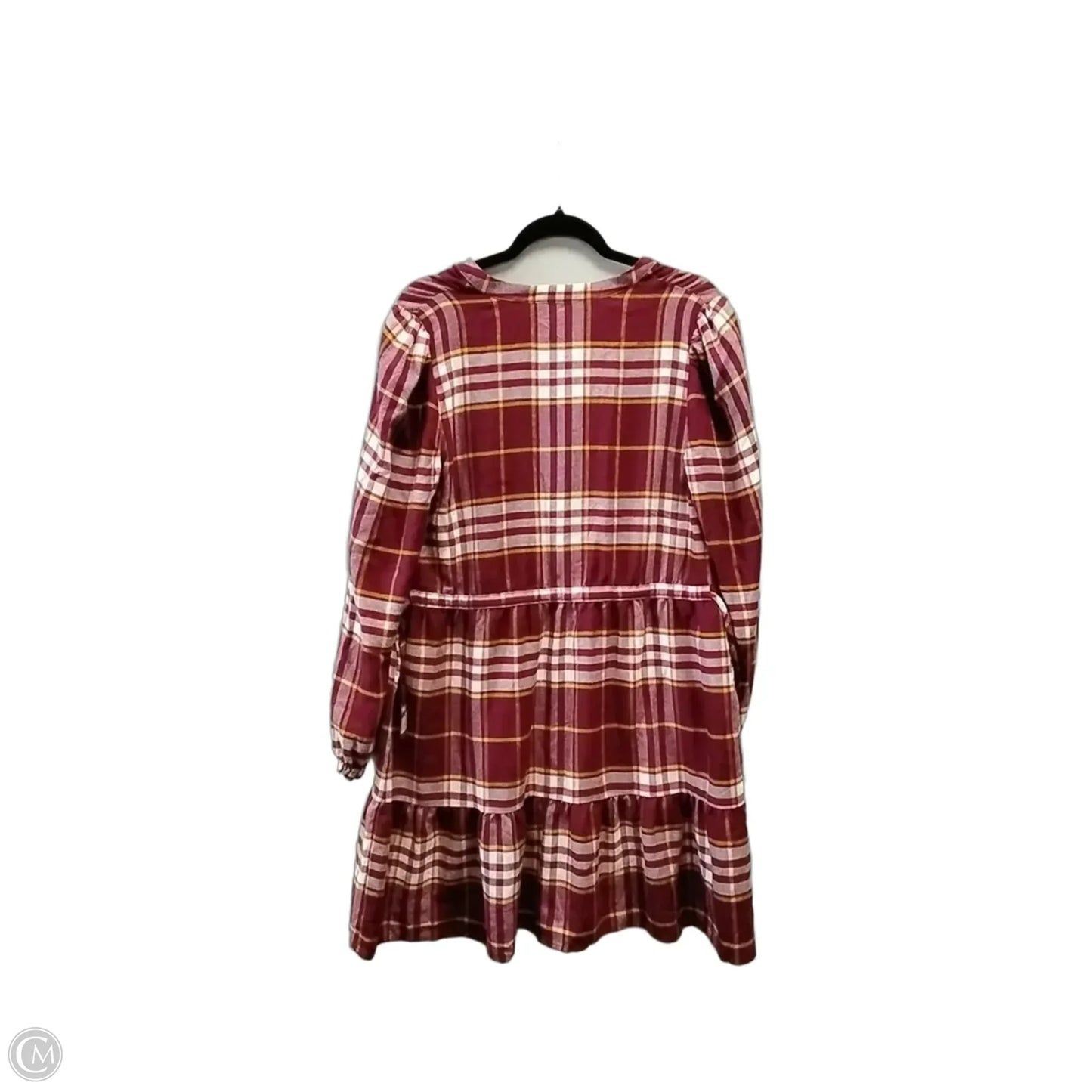 Dress Casual Short By Loft In Plaid Pattern, Size: L