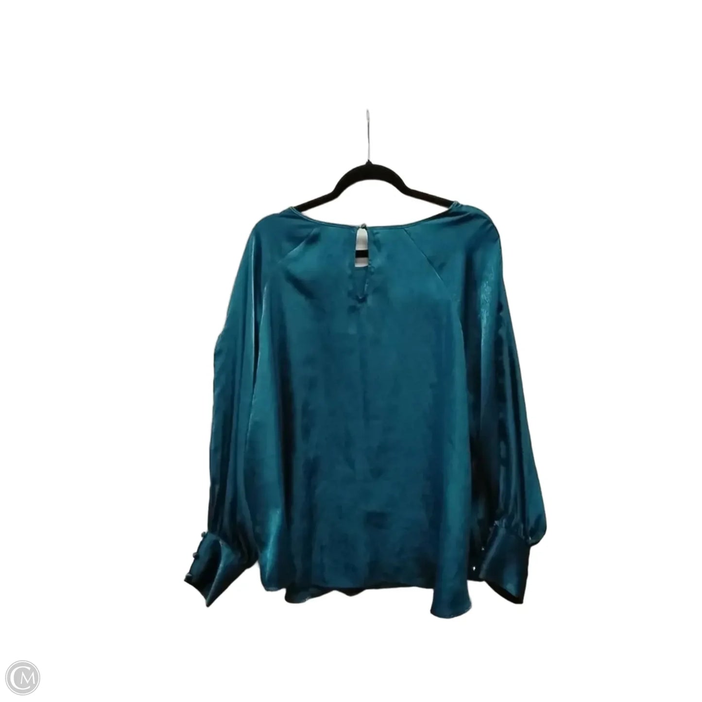 Blouse Long Sleeve By Maurices In Blue, Size: 2x
