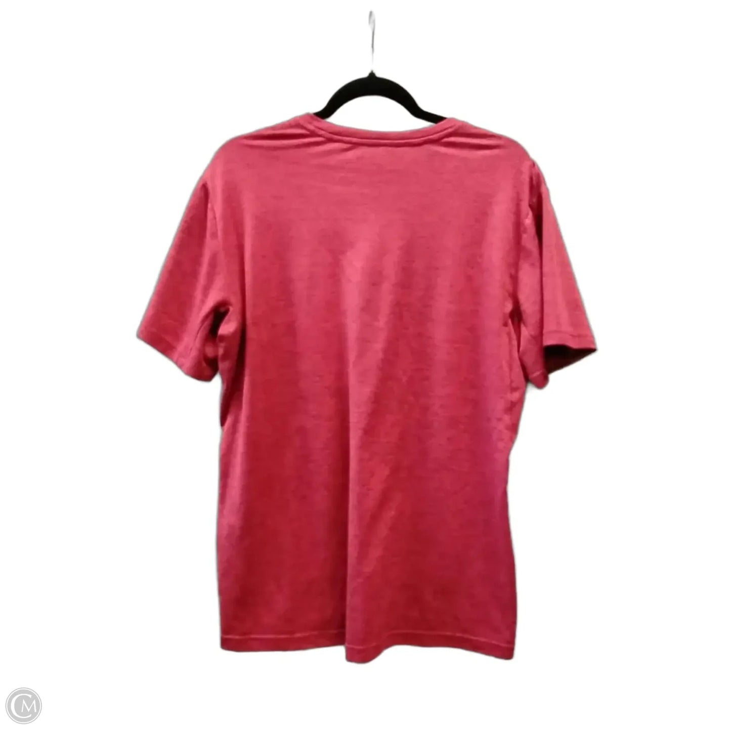 Athletic Top Short Sleeve By Nike In Red, Size: L
