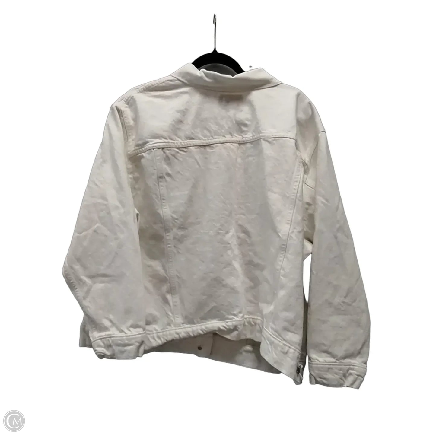 Jacket Denim By Old Navy In White, Size: 3x