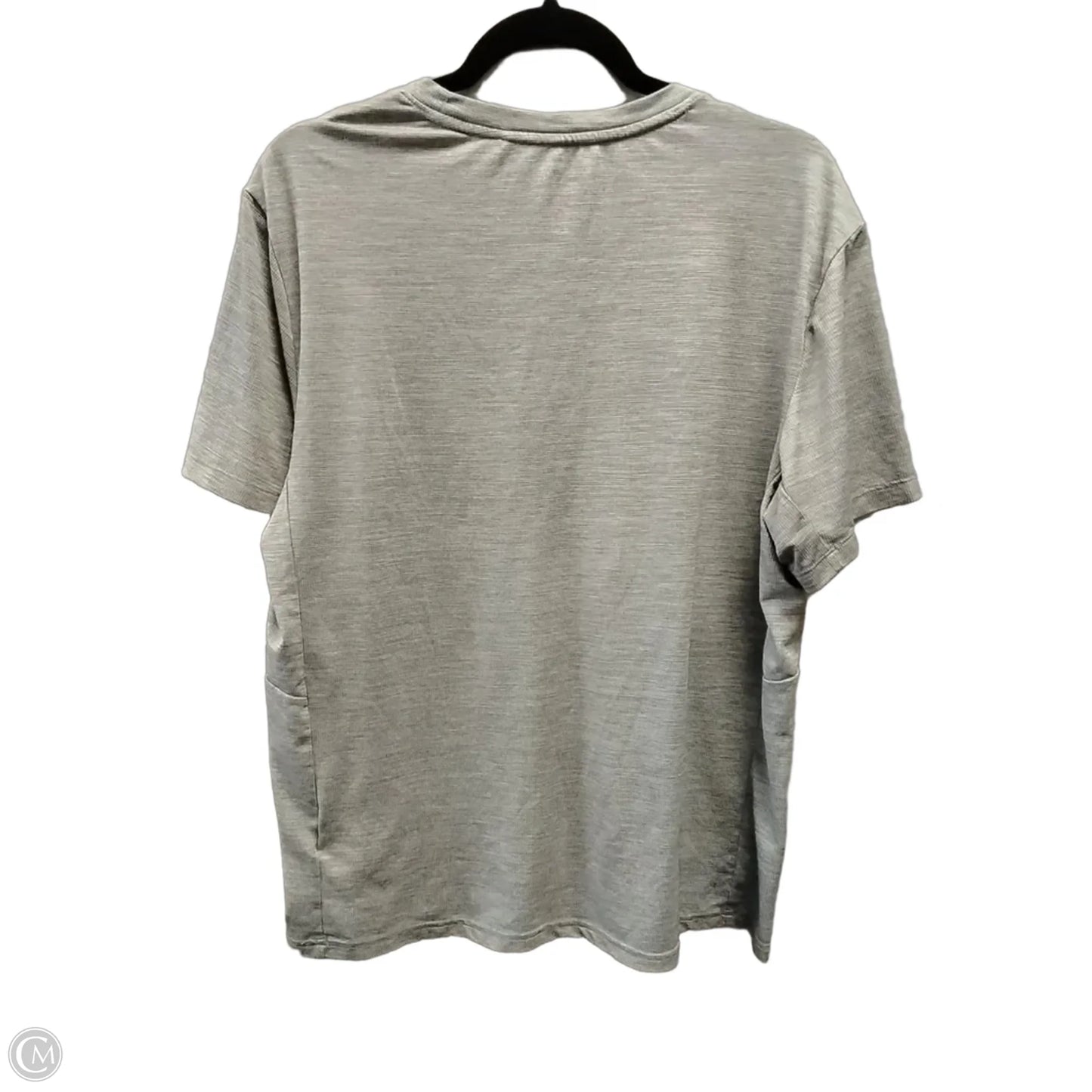 Athletic Top Short Sleeve By Gap In Grey, Size: L