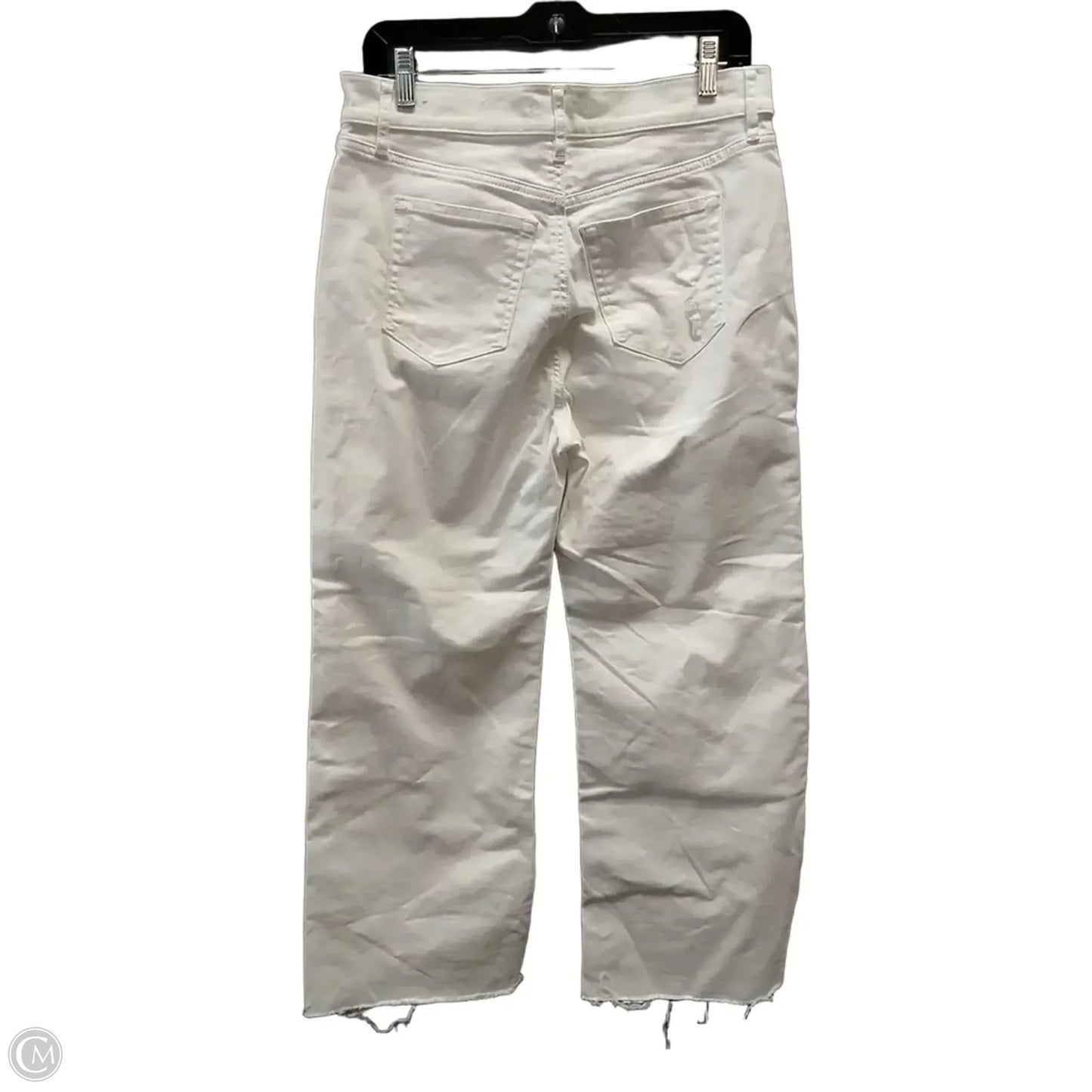 Jeans Flared By Loft In White, Size: 8