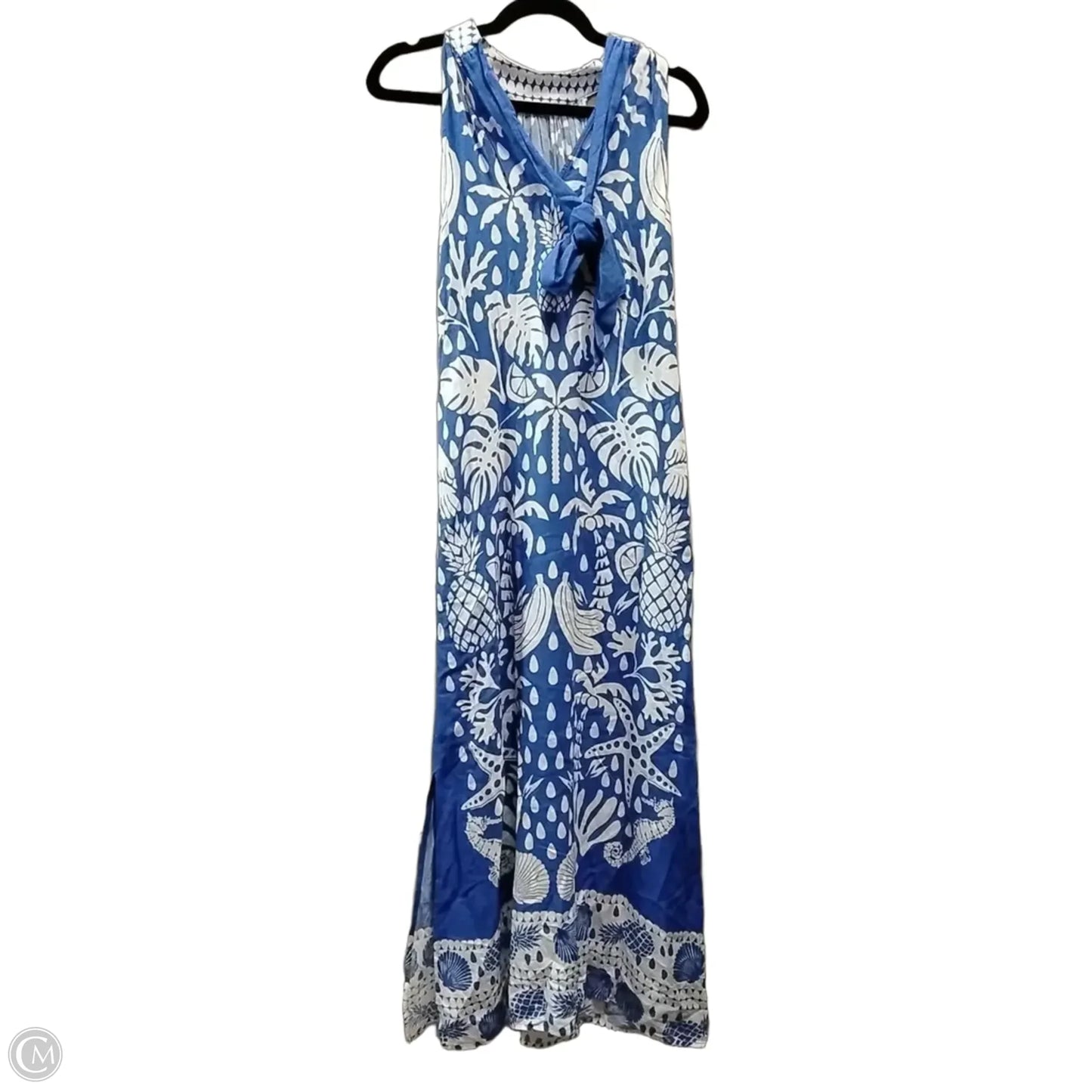 Dress Casual Maxi By Vince Camuto In Blue, Size: Xs