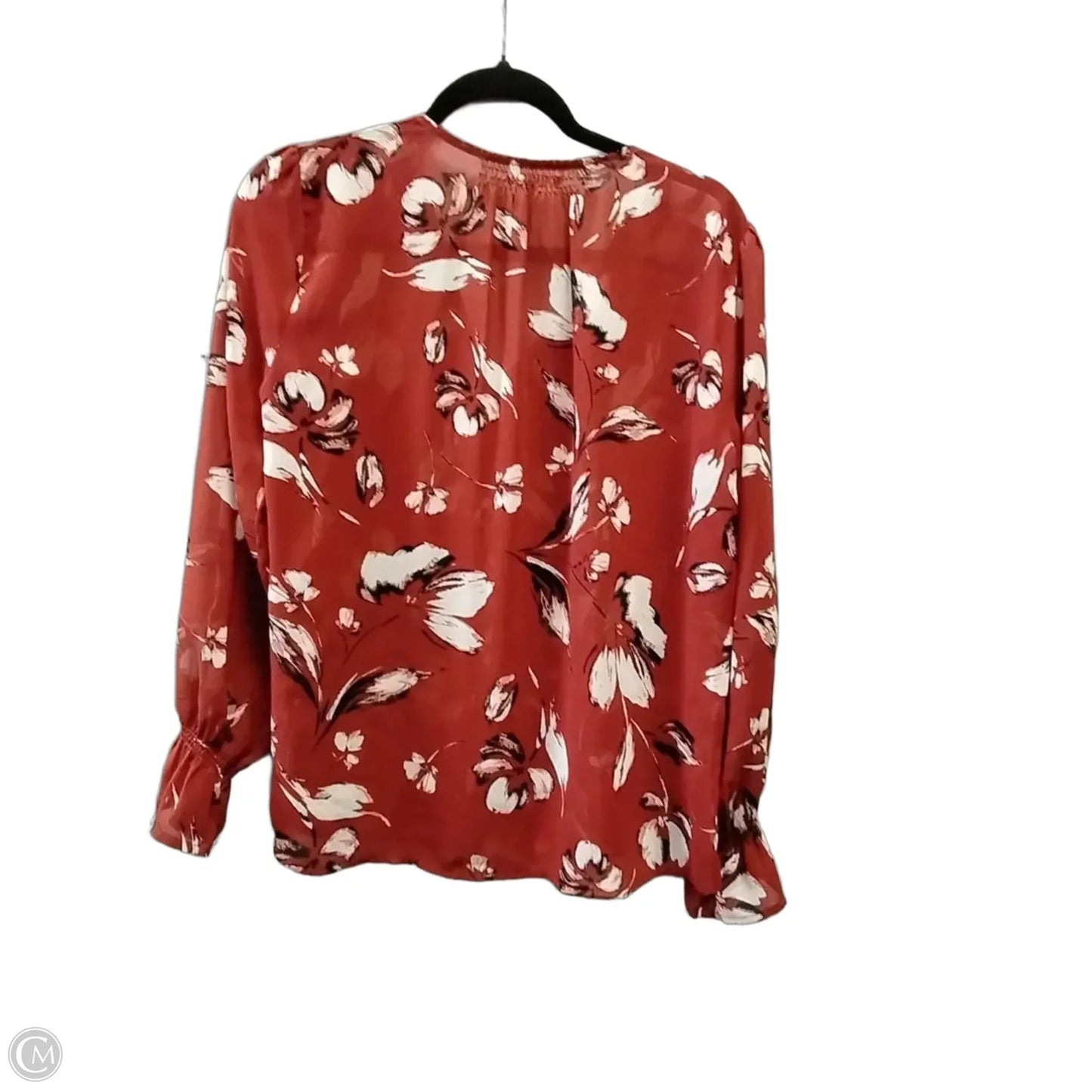 Blouse Long Sleeve By Maurices In Red, Size: M