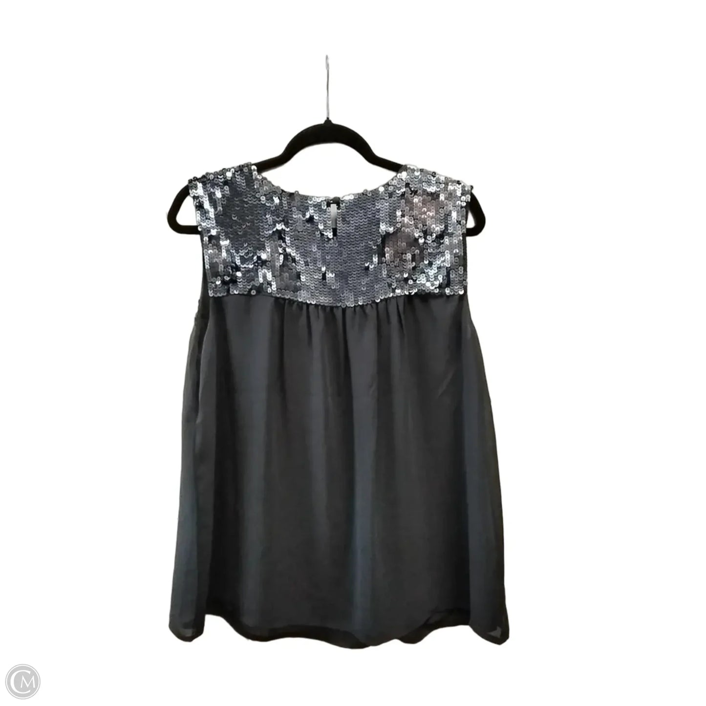 Blouse Sleeveless By Loft In Blue, Size: L