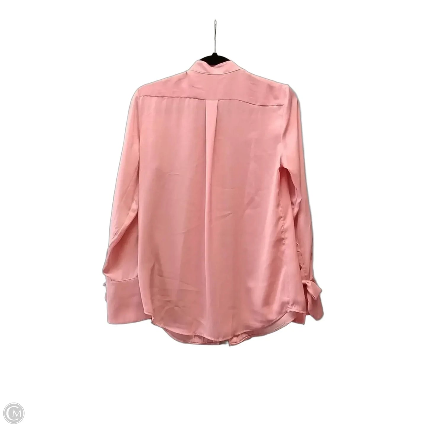 Blouse Long Sleeve By Banana Republic In Pink, Size: Xs
