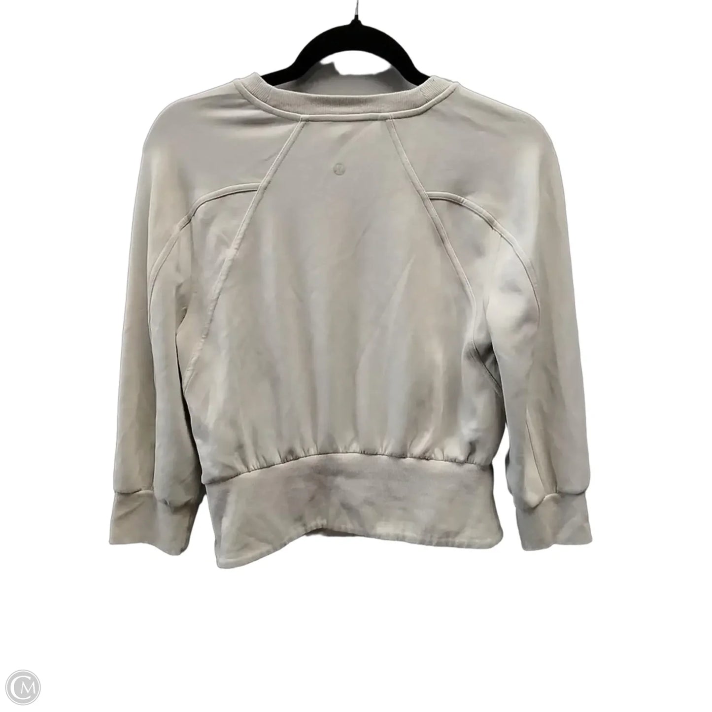 Athletic Sweatshirt Collar By Lululemon In Beige, Size: 6
