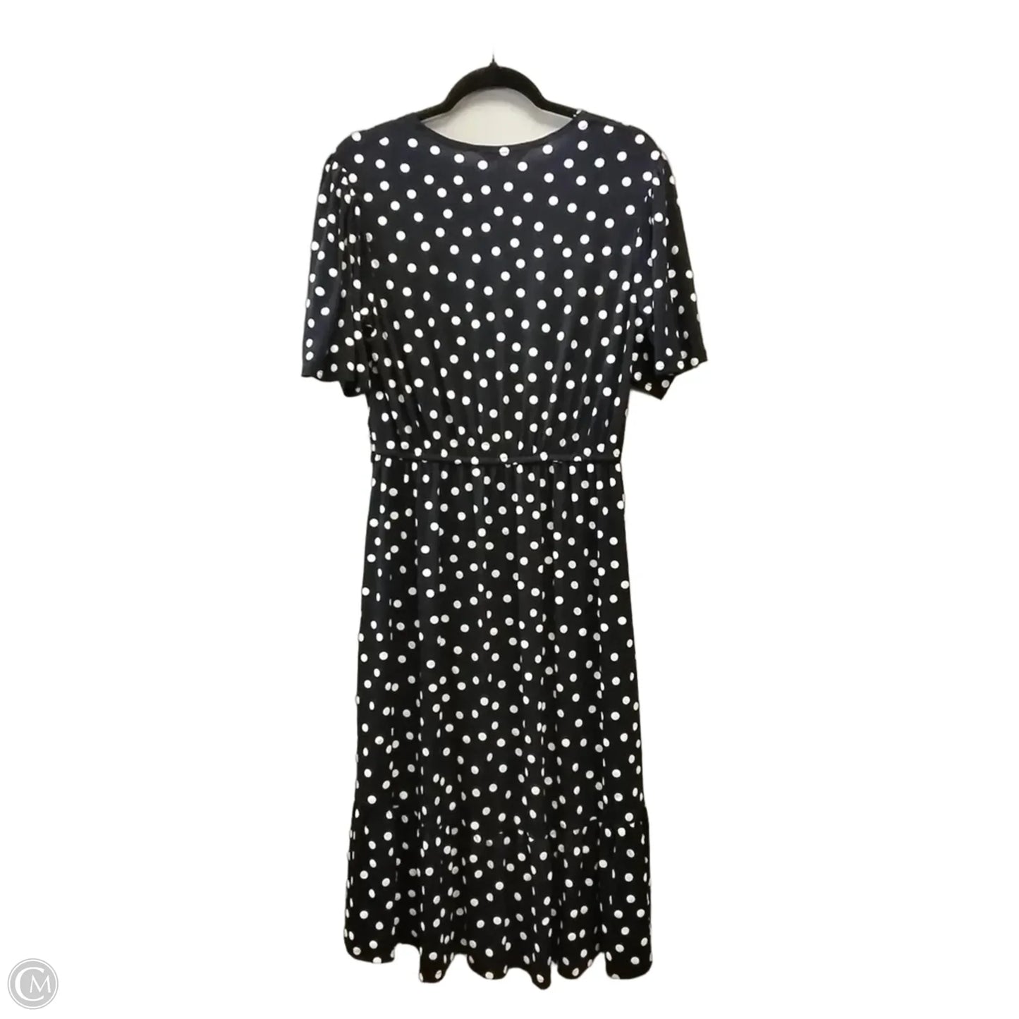 Dress Casual Midi By Robbie Bee In Polkadot Pattern, Size: L