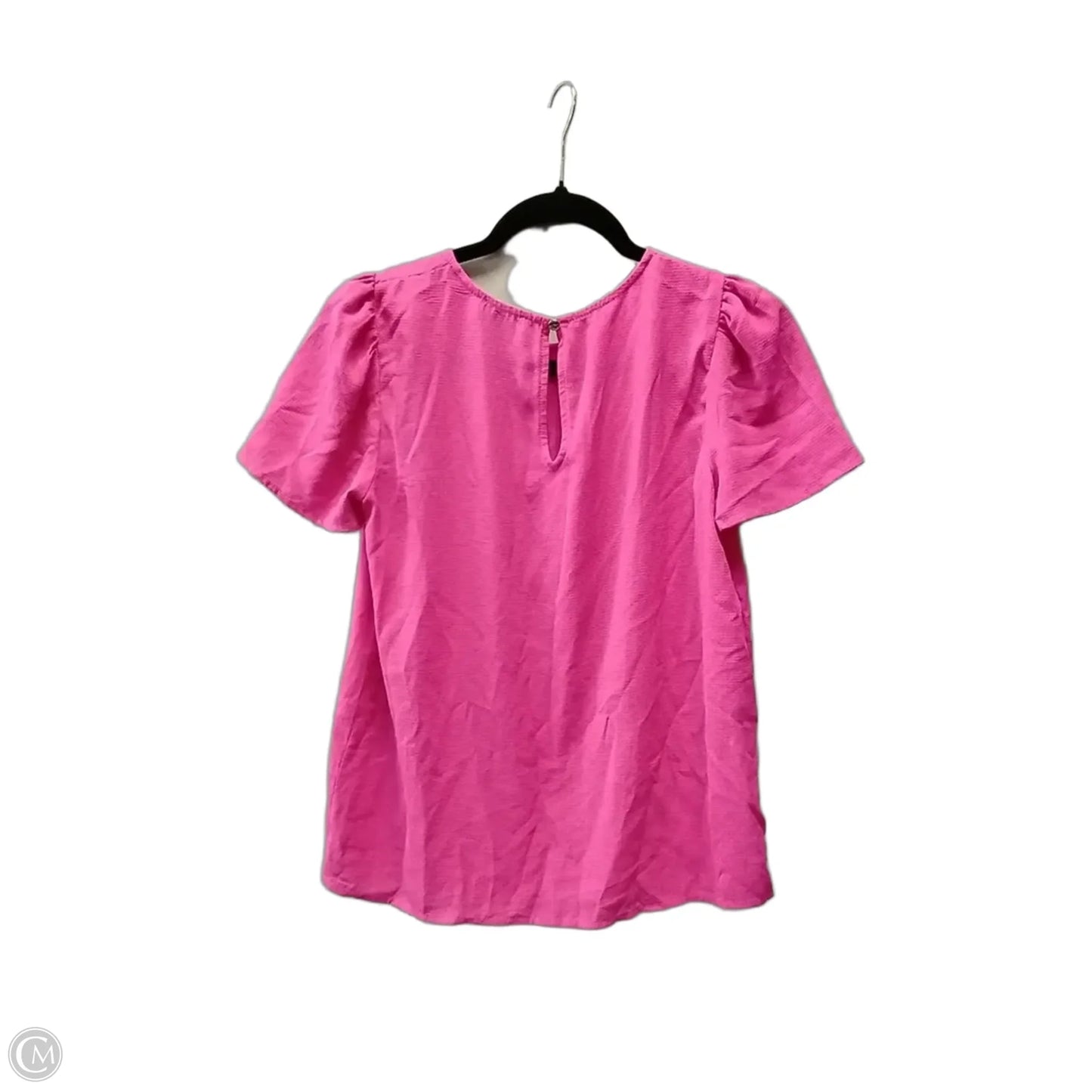 Blouse Short Sleeve By Cece In Pink, Size: Xs