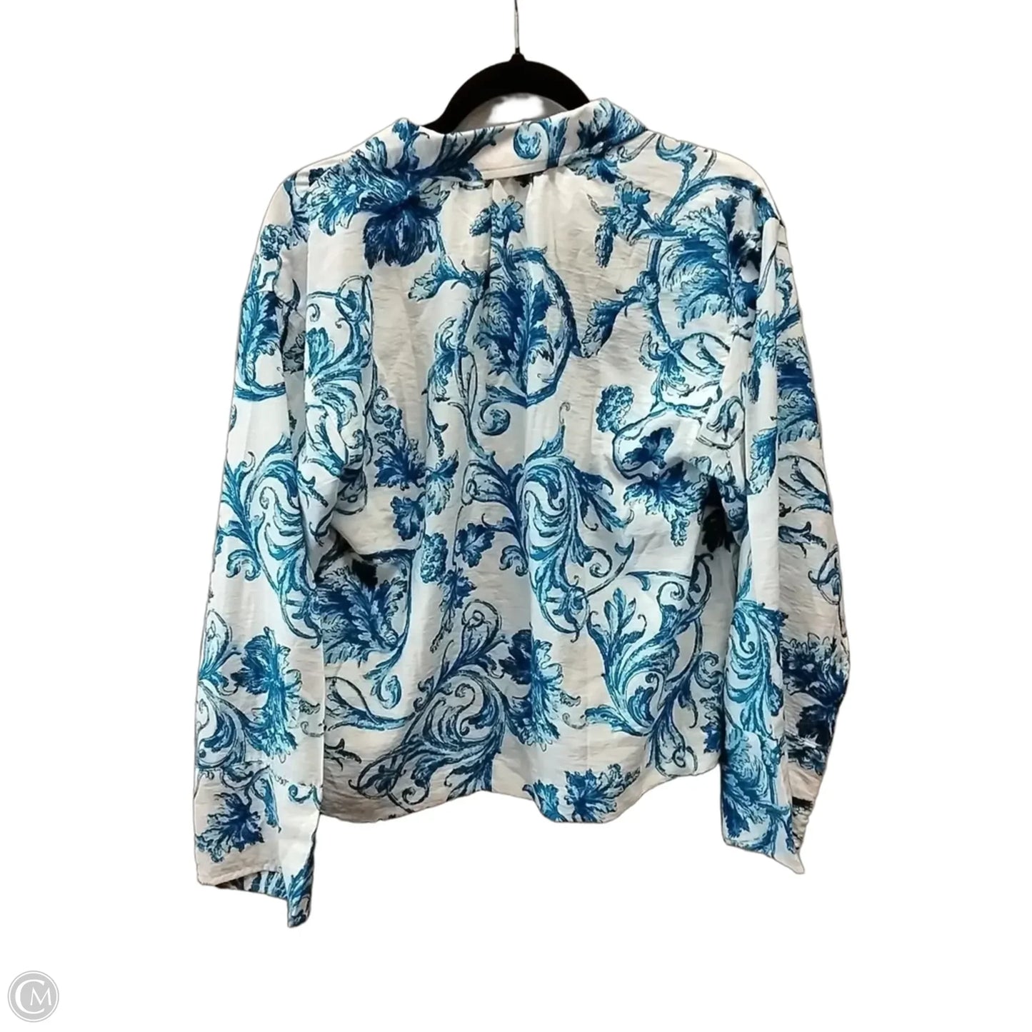 Top Long Sleeve By Loft In White, Size: S