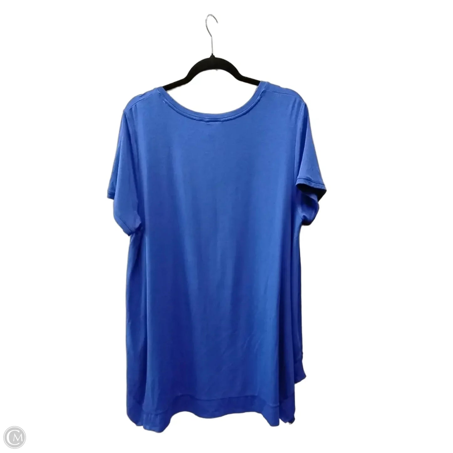 Top Short Sleeve By Chicos In Blue, Size: Xl