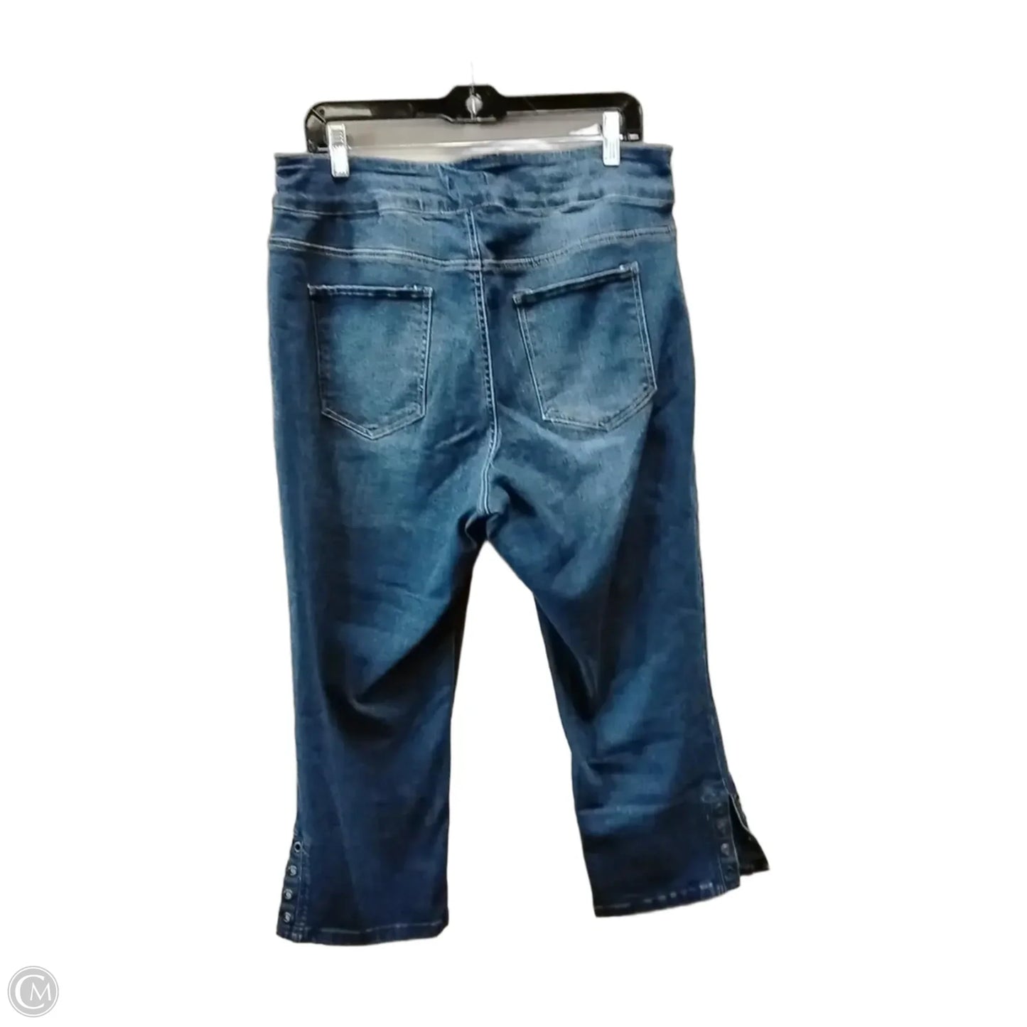 Jeans Cropped By West Bound In Blue Denim, Size: 16