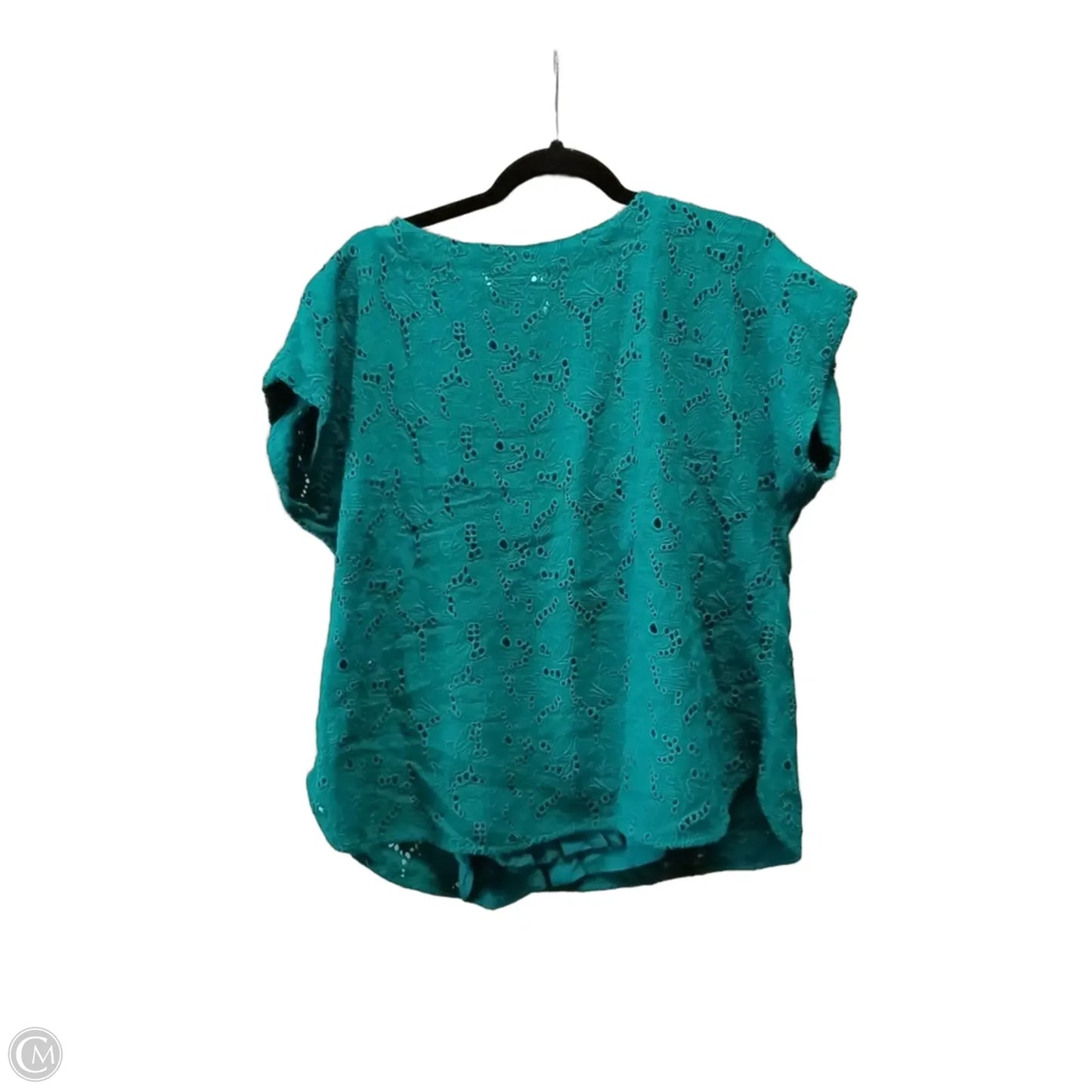 Top Short Sleeve By Maeve In Green, Size: M