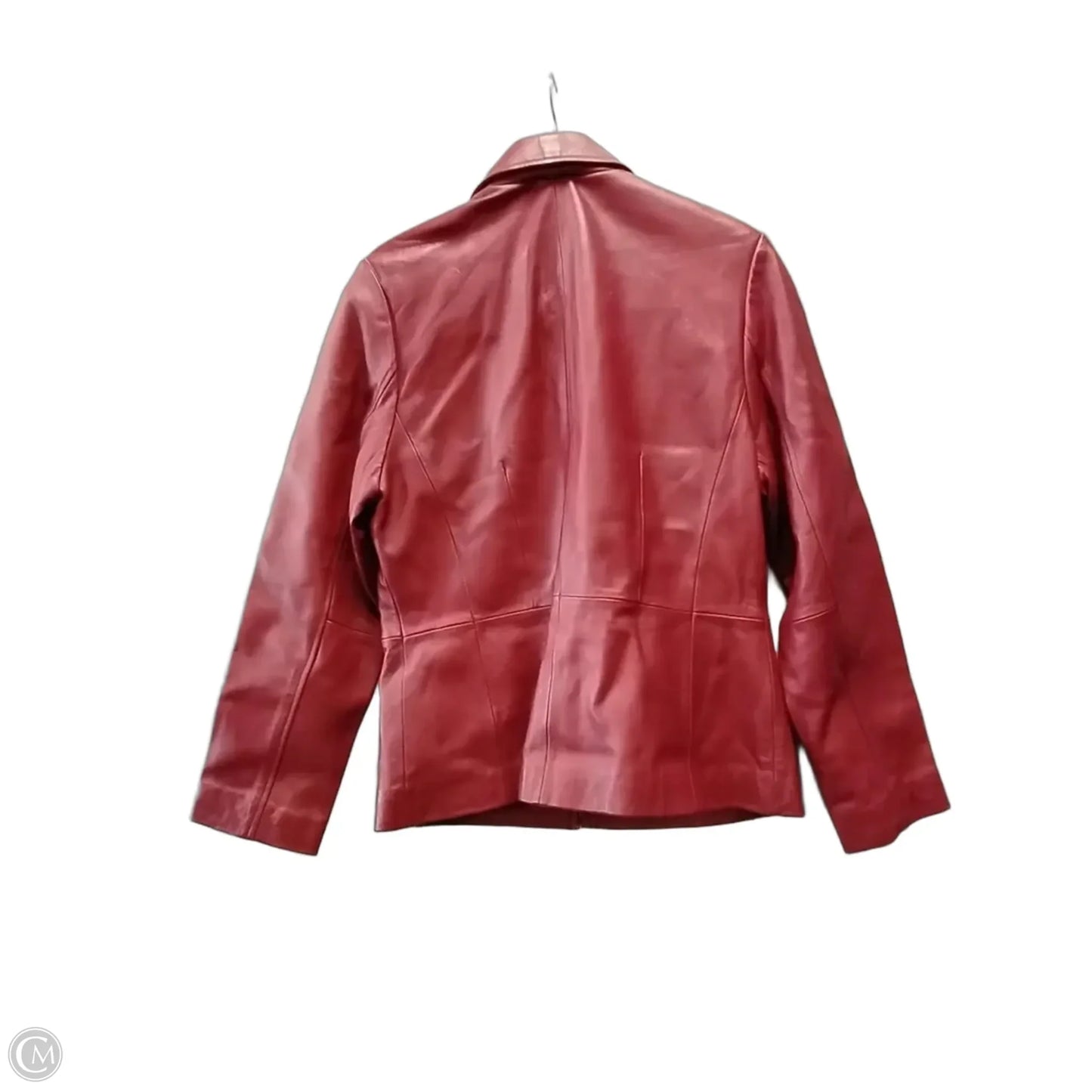 Coat Leather By Apt 9 In Red, Size: M