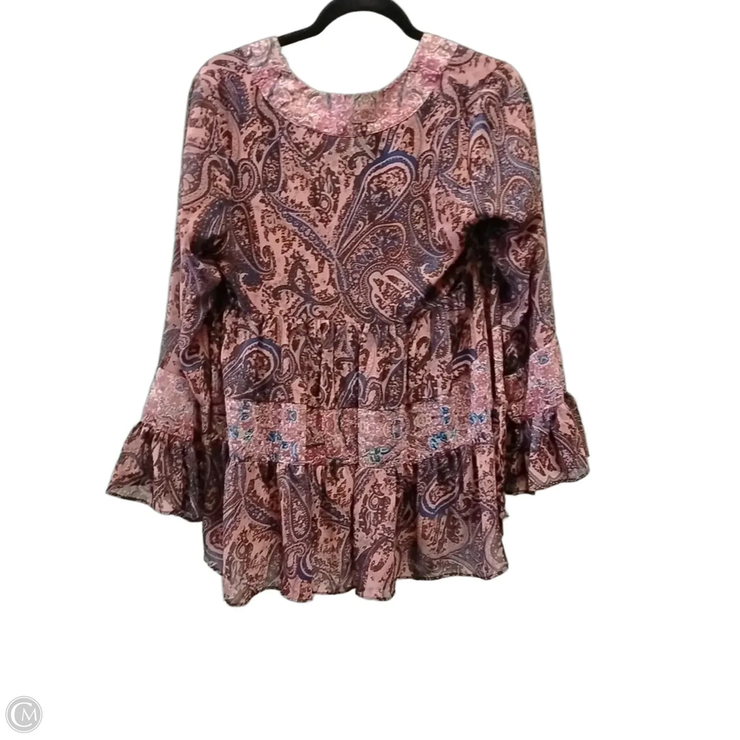 Blouse Long Sleeve By Altard State In Floral Print, Size: S
